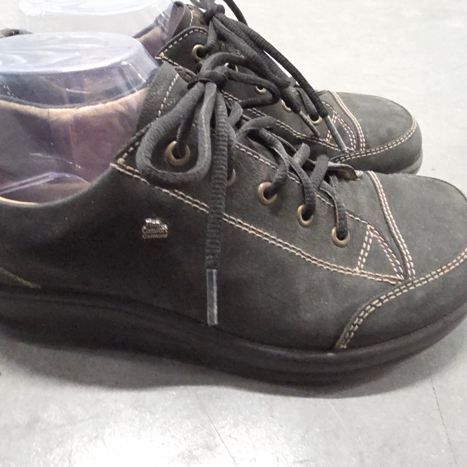 Finn Comfort Ikebukuro Shoes Womens Size 9 Black Made In Germany Nubuck