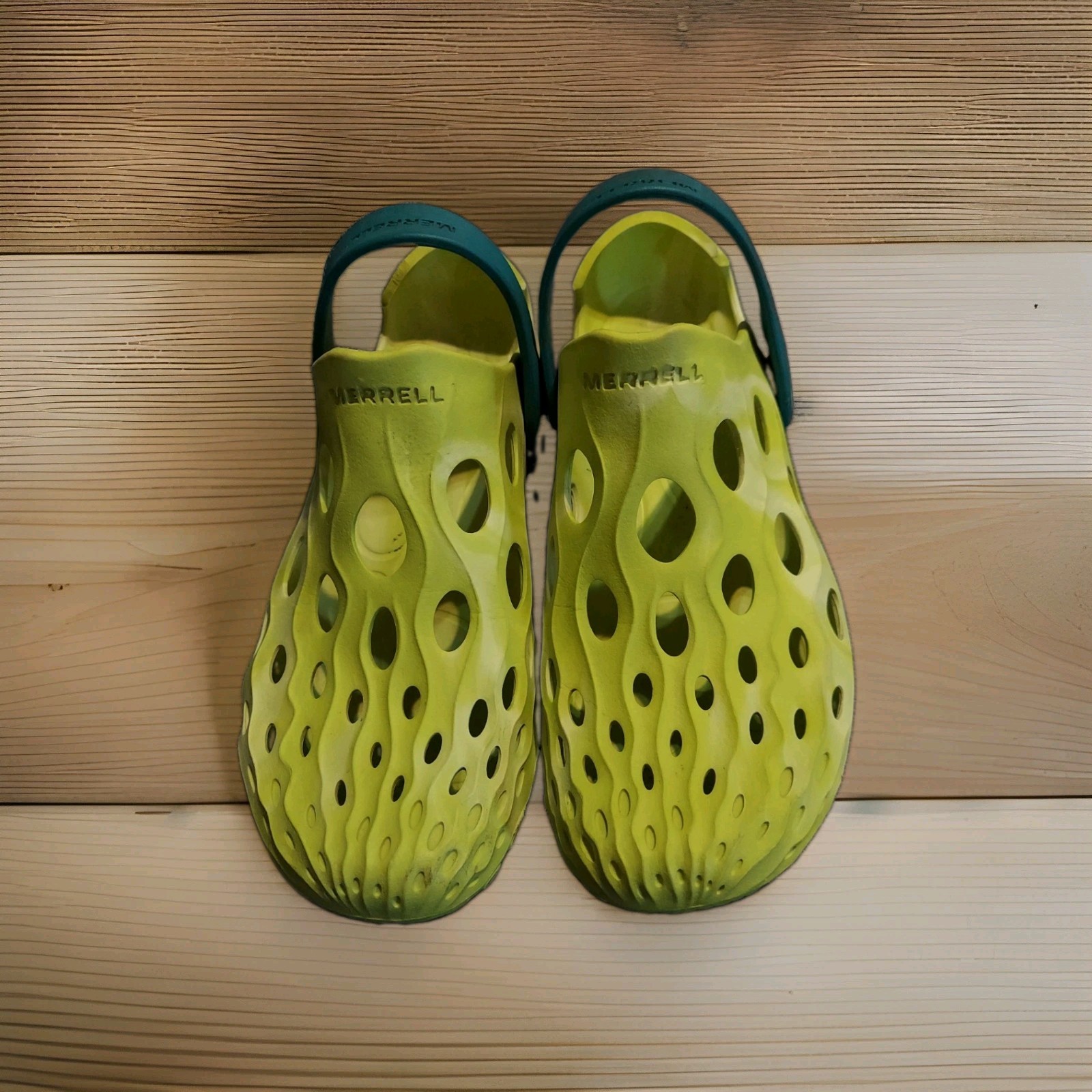 Merrell Women’s Hydro Moc Hi Viz Yellow Size 7 EVA Foam Shoes Sandals Pool
