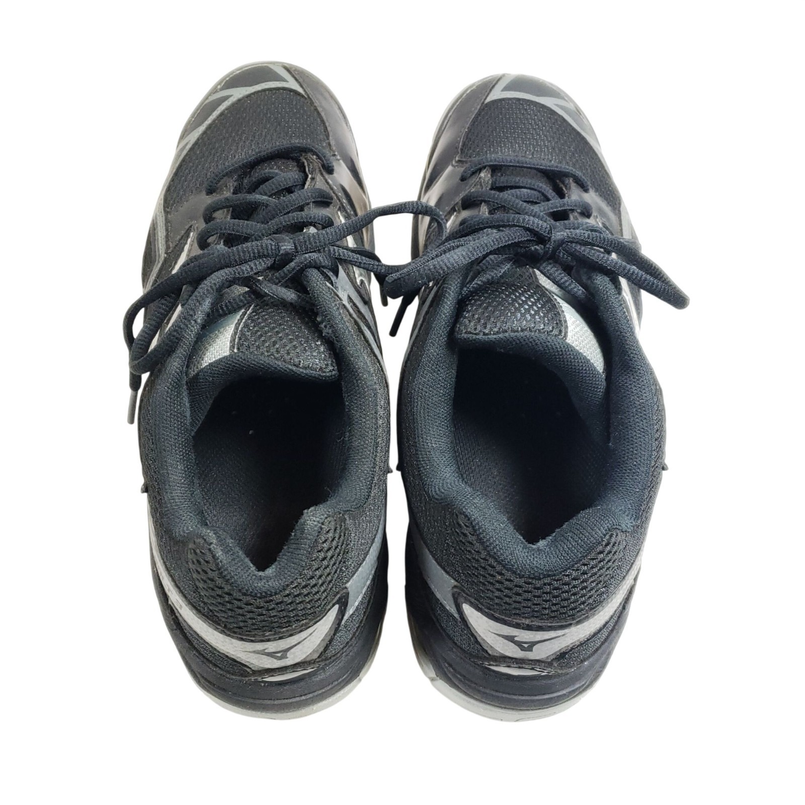 Mizuno Wave Bolt 3 Womens Size 9.5 Volleyball Shoes Black/Silver