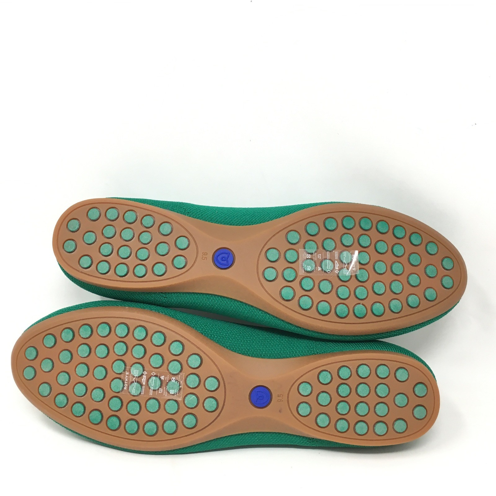 NEW Rothys The Daily Knit Flats Loafers Shoes Womens Size 9.5 Vibrant Green