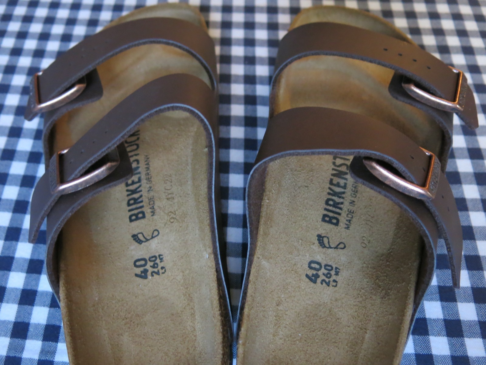 Birkenstock Arizona Birko-Flor® sandals dark brown EU 40 US 9-9.5 regular/wide