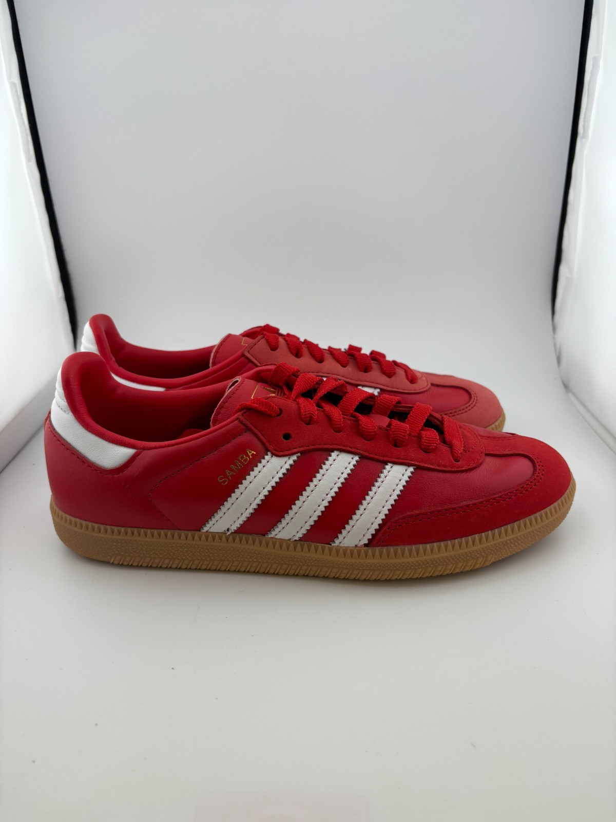 WORN adidas Samba OG Better Scarlet IE6524 Size 6.5w NO BOX