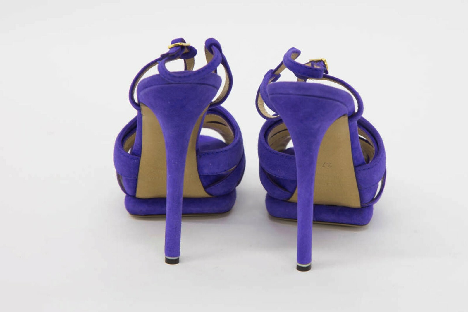 NWOB $920 Nicholas Kirkwood 100% Leather Suede T-Strap Stiletto Heels Size37/7US