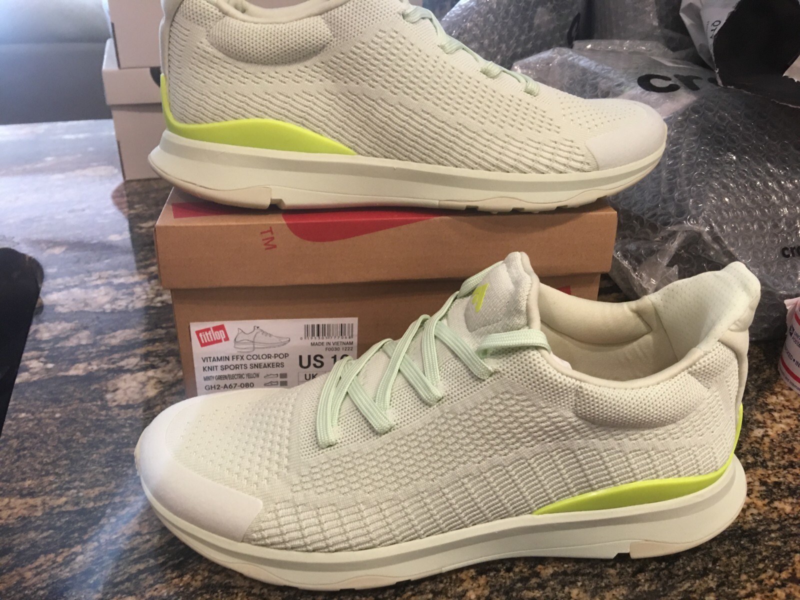 NEW Womens Fitflop Vitamin FFX Color-Pop Knit Sport Sneakers Shoes, size 10
