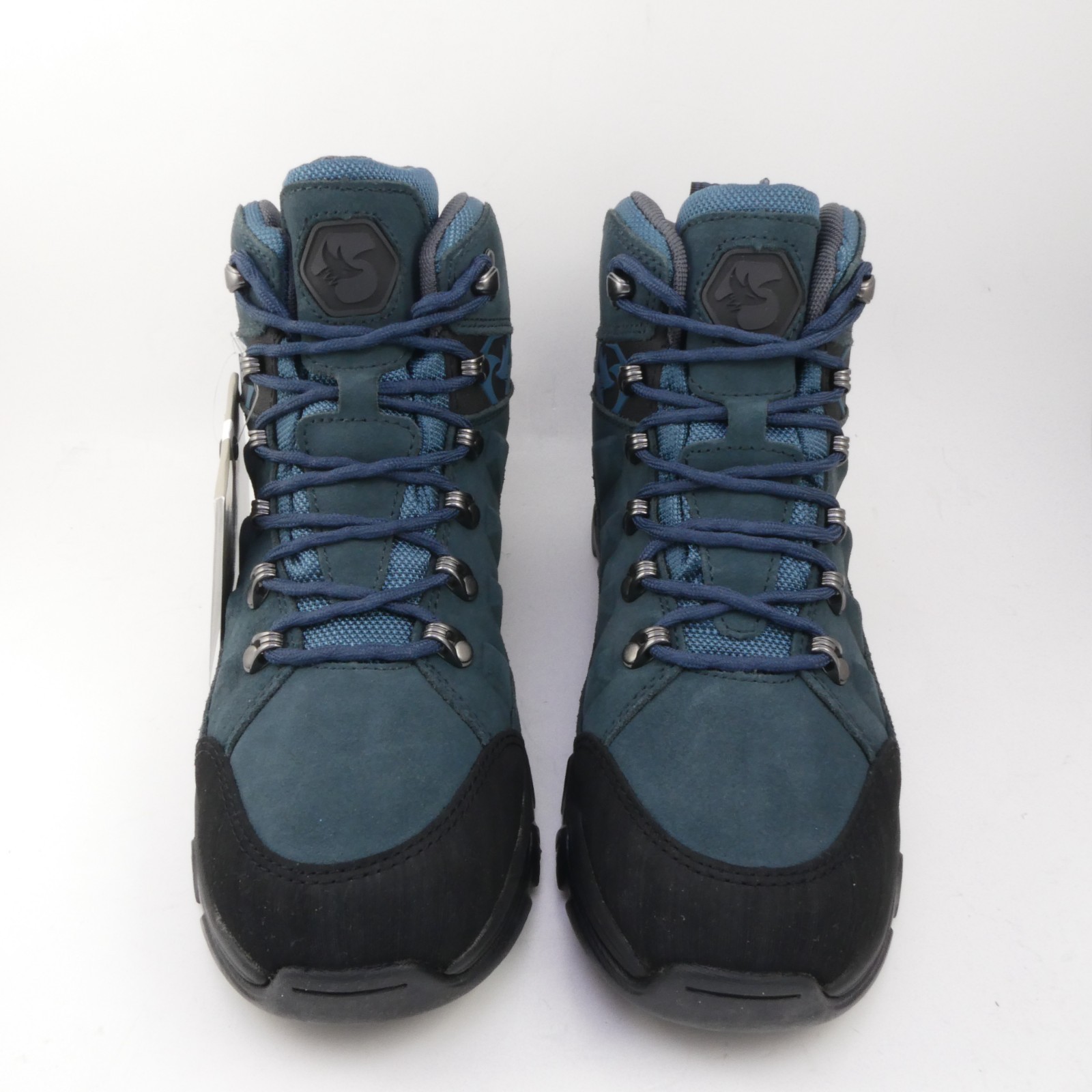 Foxelli Women’s US 8.5 Hiking Boots – Waterproof Breathable Suede Leather Blue