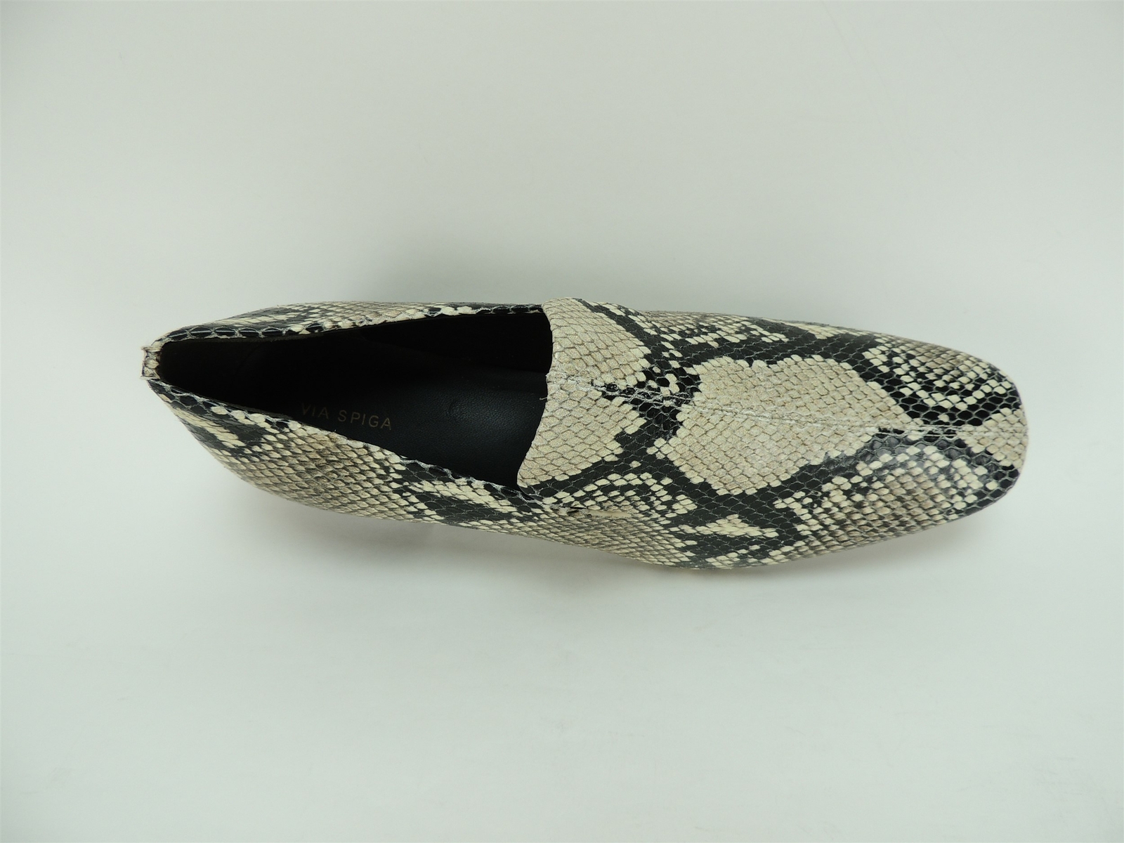 Via Spiga Women’s Baudelaire Loafers Rocia Snake Leather Size 6.5 M