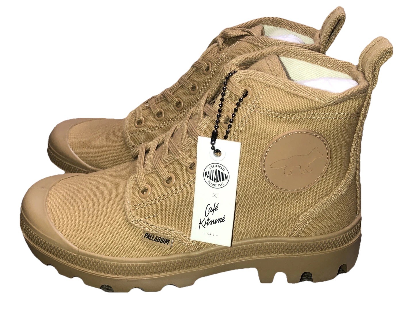 Palladium X Café Kitsune Paris Boots Women’s 6 Pallabrousse Woodlin 37 NEW