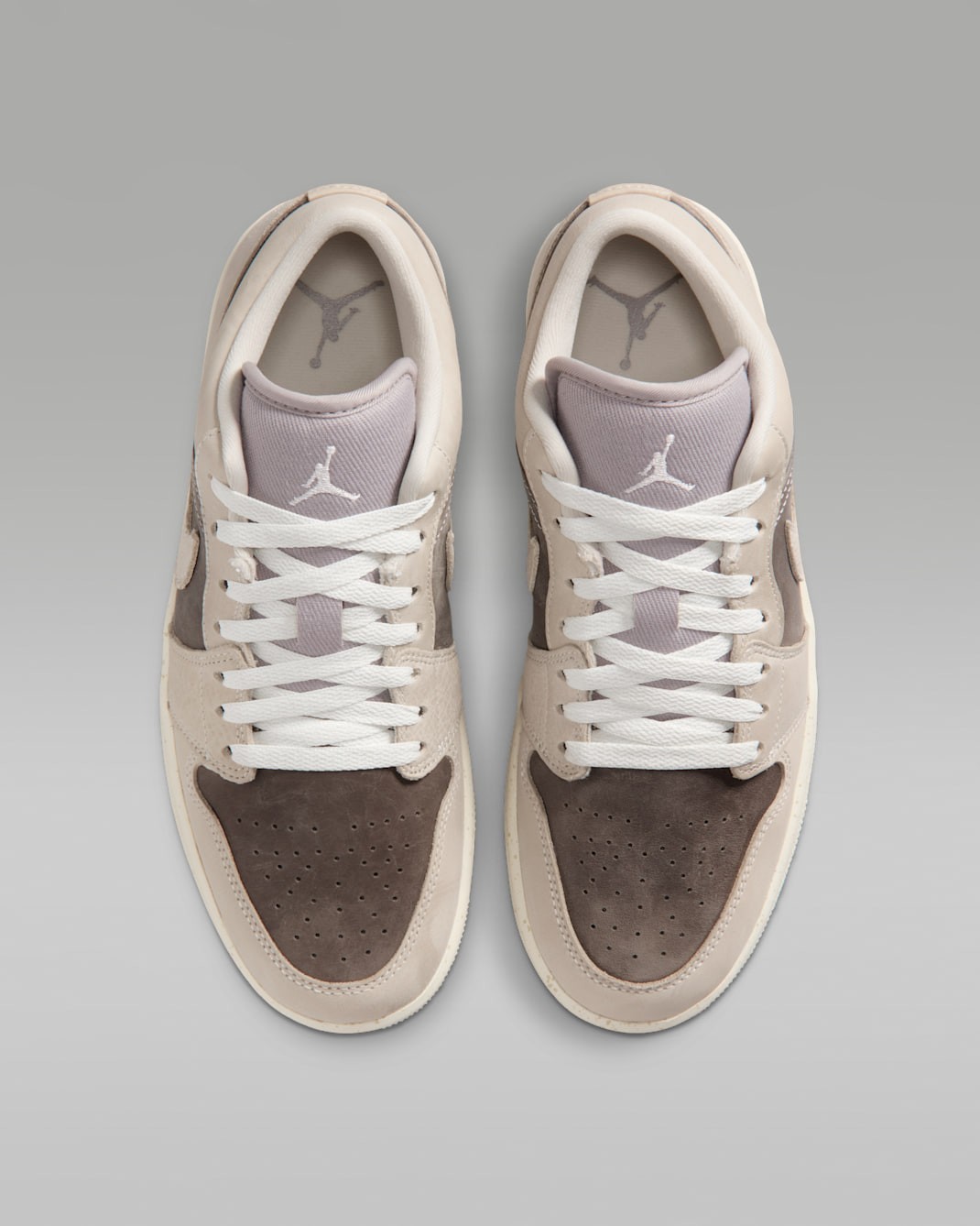 NIKE Women’s Air Jordan 1 Low SE IB7011-001 Enigma Stone Pale Ivory Hemp Oatmeal