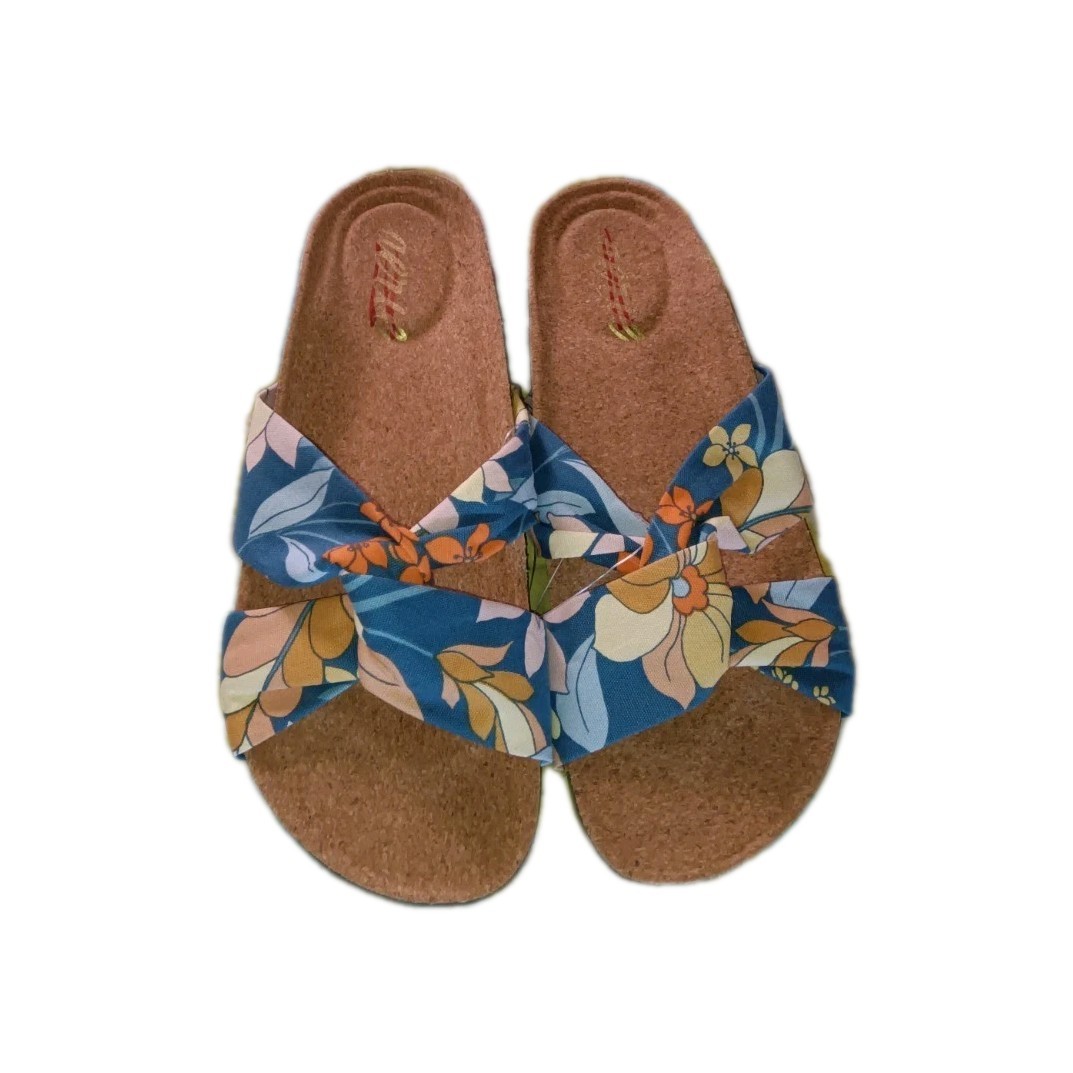 Aerie Twist Bow Slides Size 6