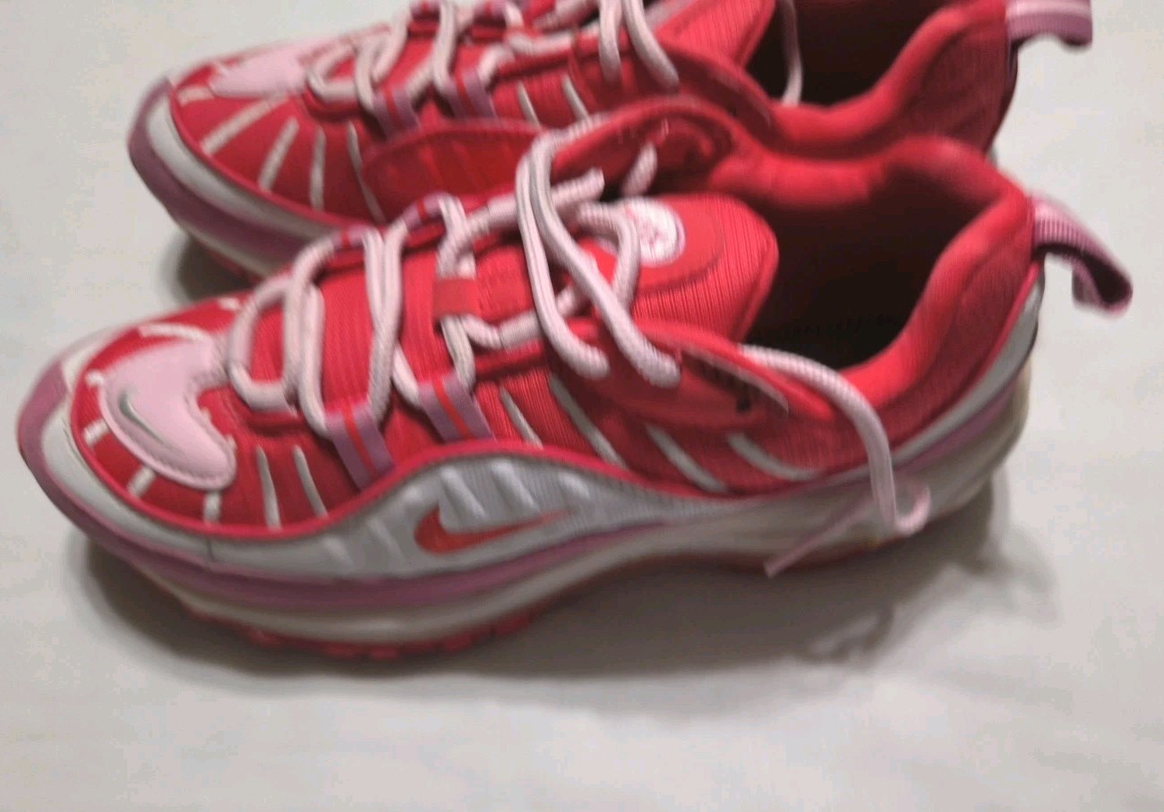 Nike Air Max 98 Valentine’s Day Pink Red White CI3709-600 Women’s Size 7 See Pic