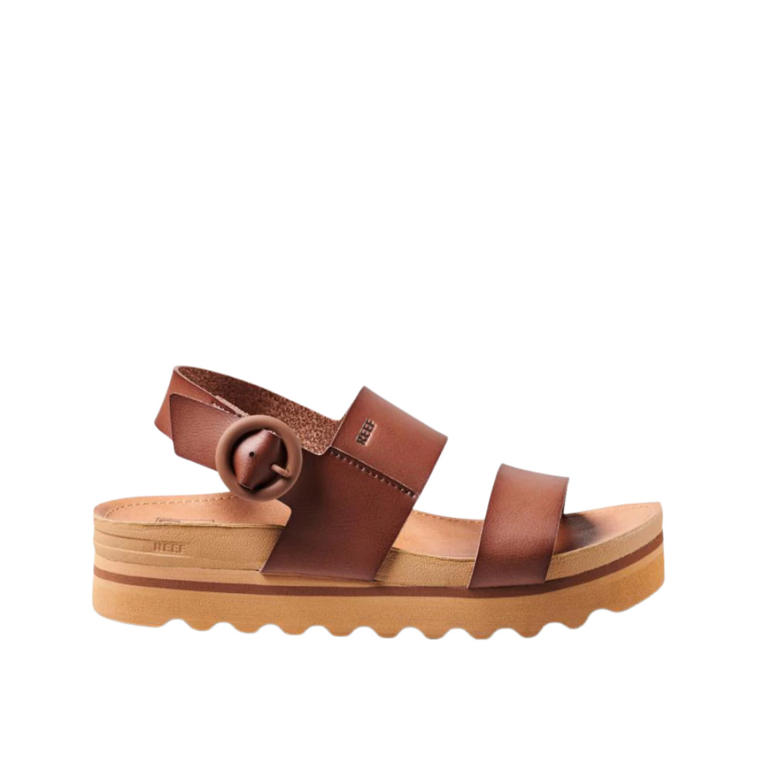 REEF Women’s Vista Hi Comfortable Regular Buckle Sandal – Espresso, Size Options