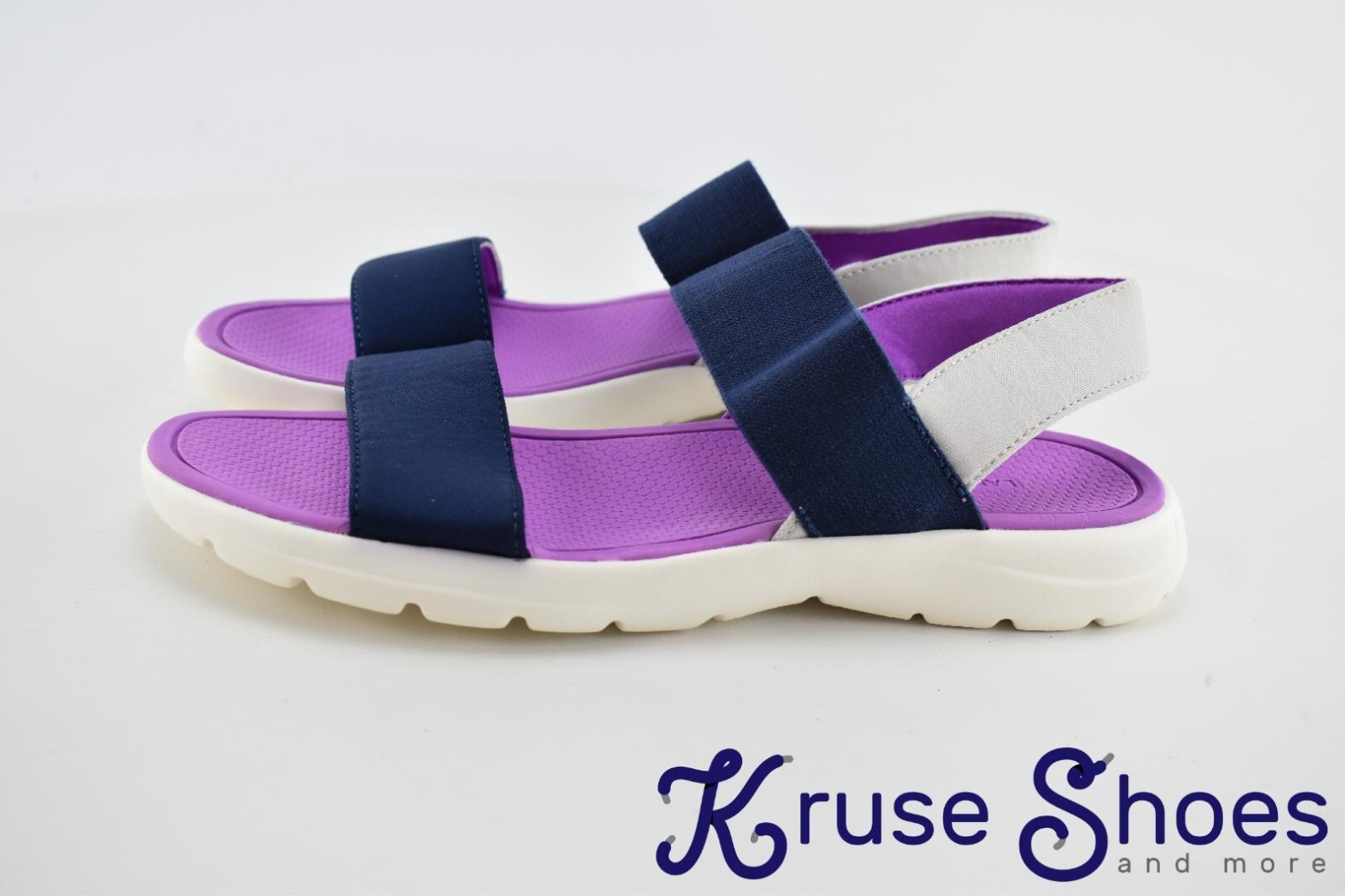 Lands’ End Women’s Lightweight Comfort Sandal «Purple/Deep Sea» Size 9B