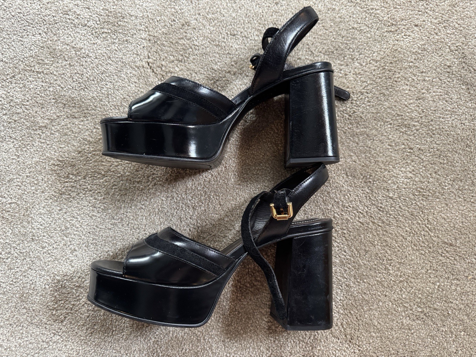 See by Chloe Black Leather Sandals (Size 40 IT)