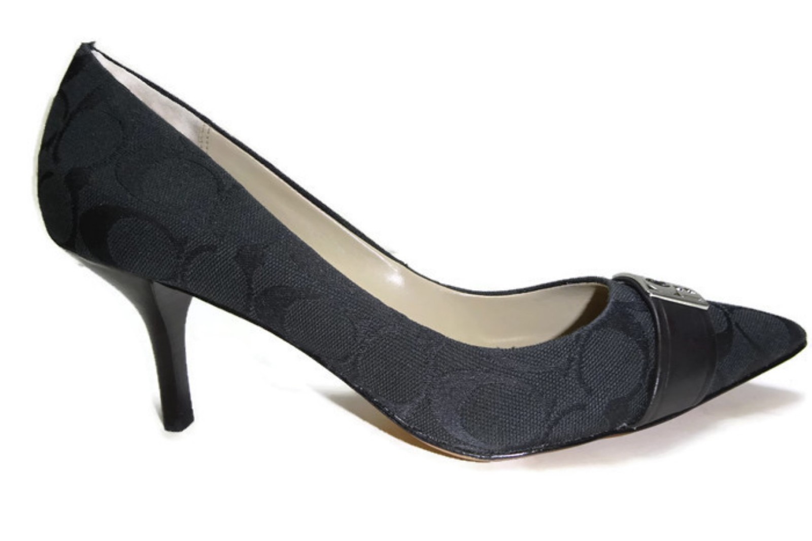 Coach Zuma 12CM/Semi Mat Calf women’s Pump shoes, Black 9.5 M
