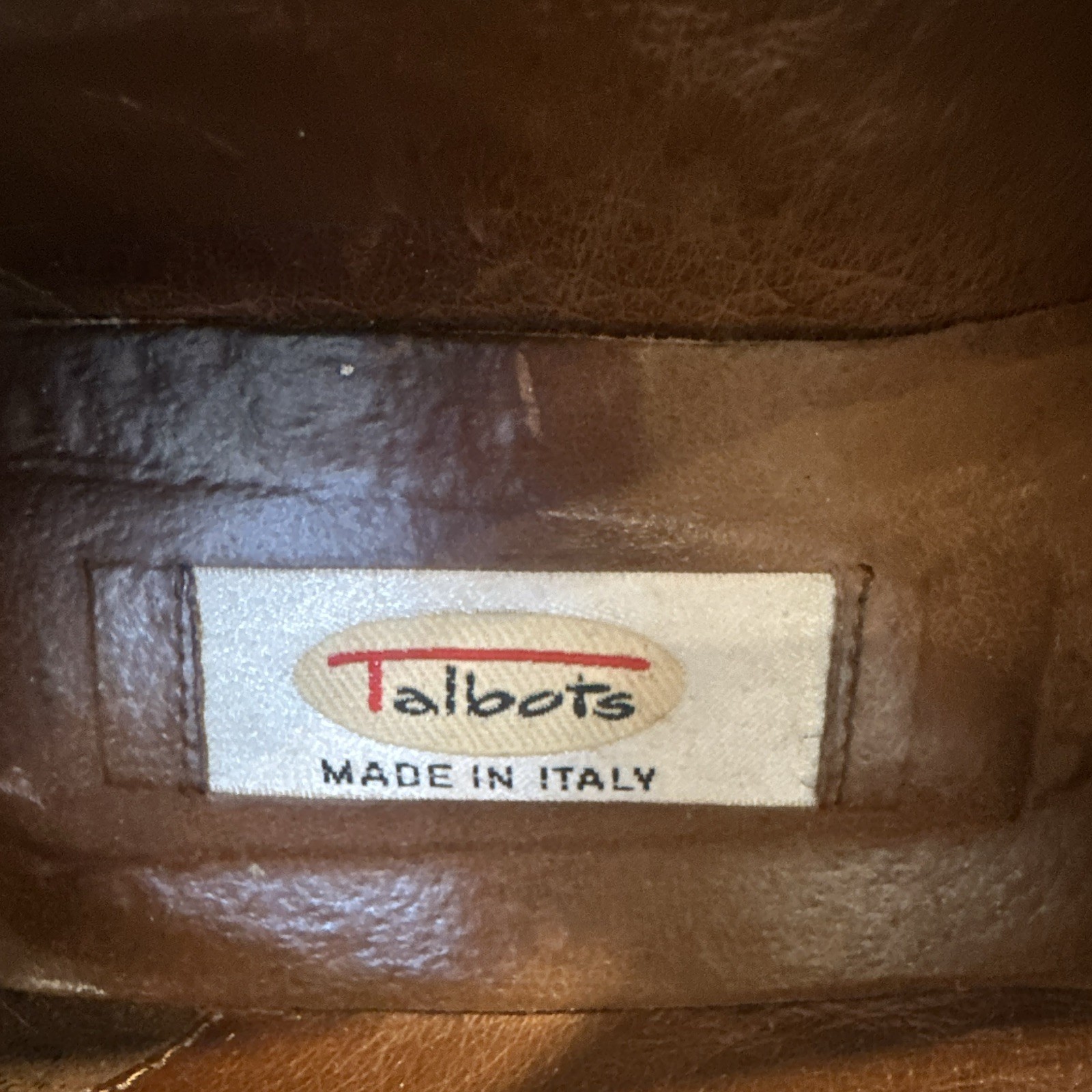 Vintage Talbots Women’s Brown Croc-Embossed Leather Bit Loafers Slip-On US 7.5