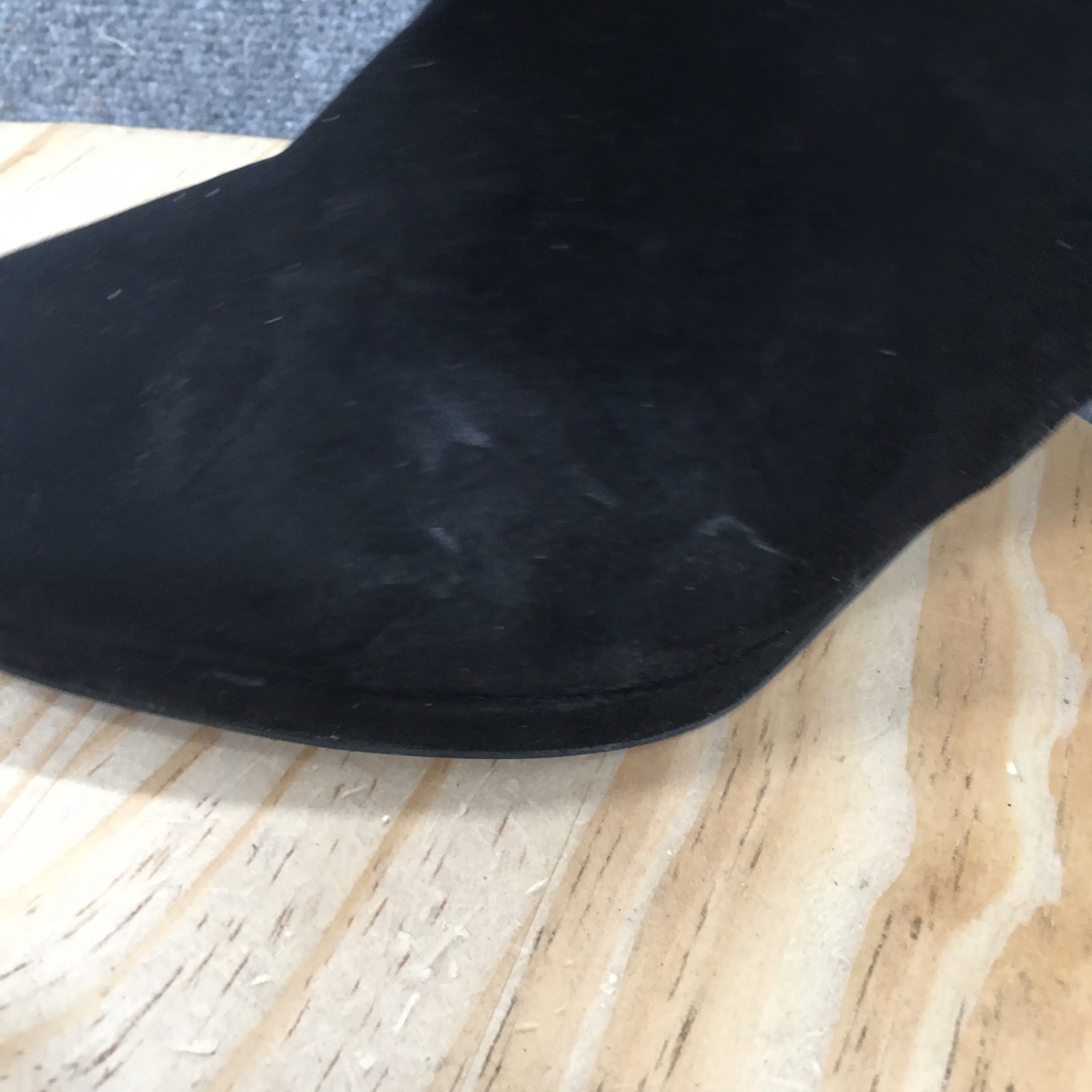H&M Boots Womens 8.5 Black Ankle Booties Womens 9 Faux Suede Block Heels Zip