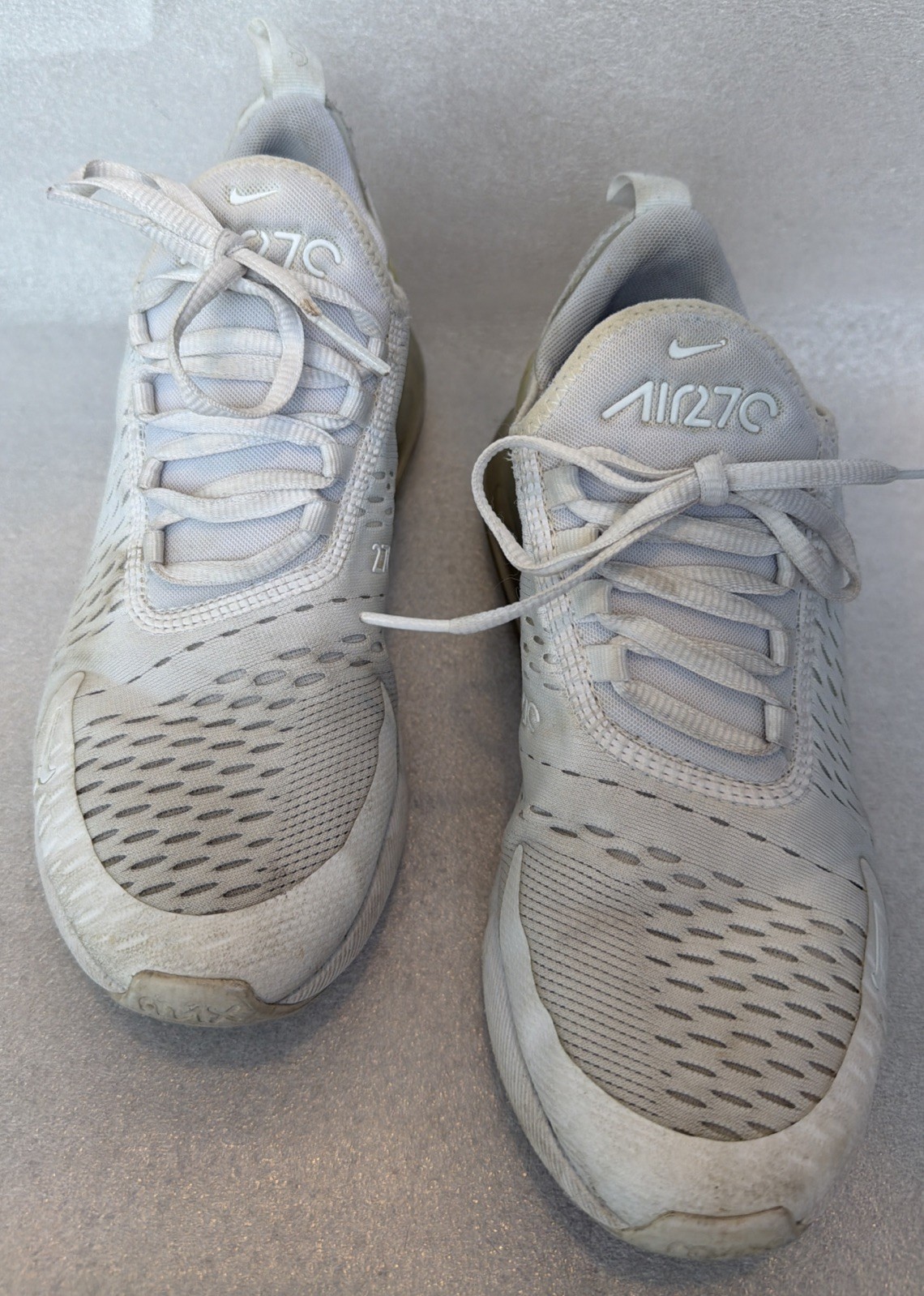 Nike Air Max 270 Women’s Sneakers White Running Shoes Size 7.5 *See Description
