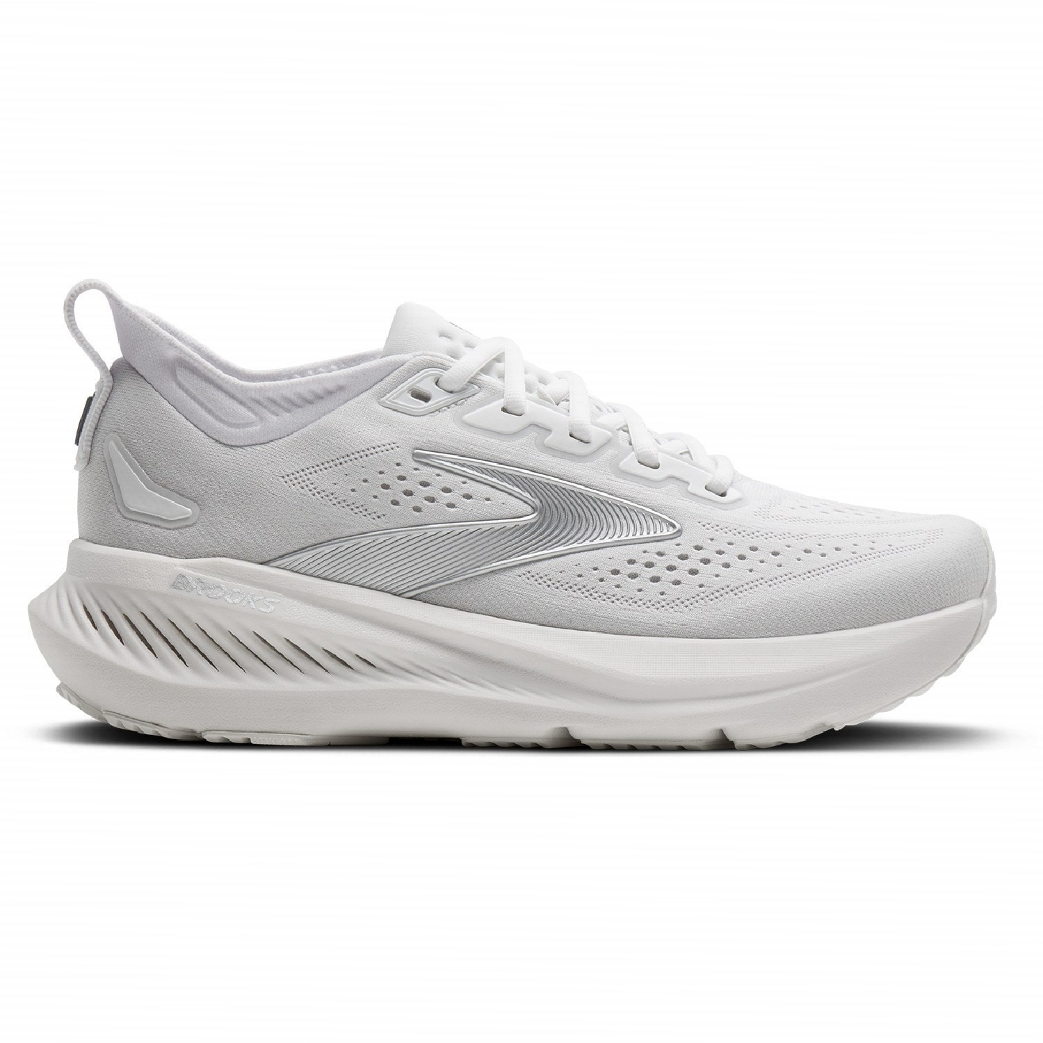 Brooks Women’s Glycerin 23 Running Shoes, White/Grey (NEW)