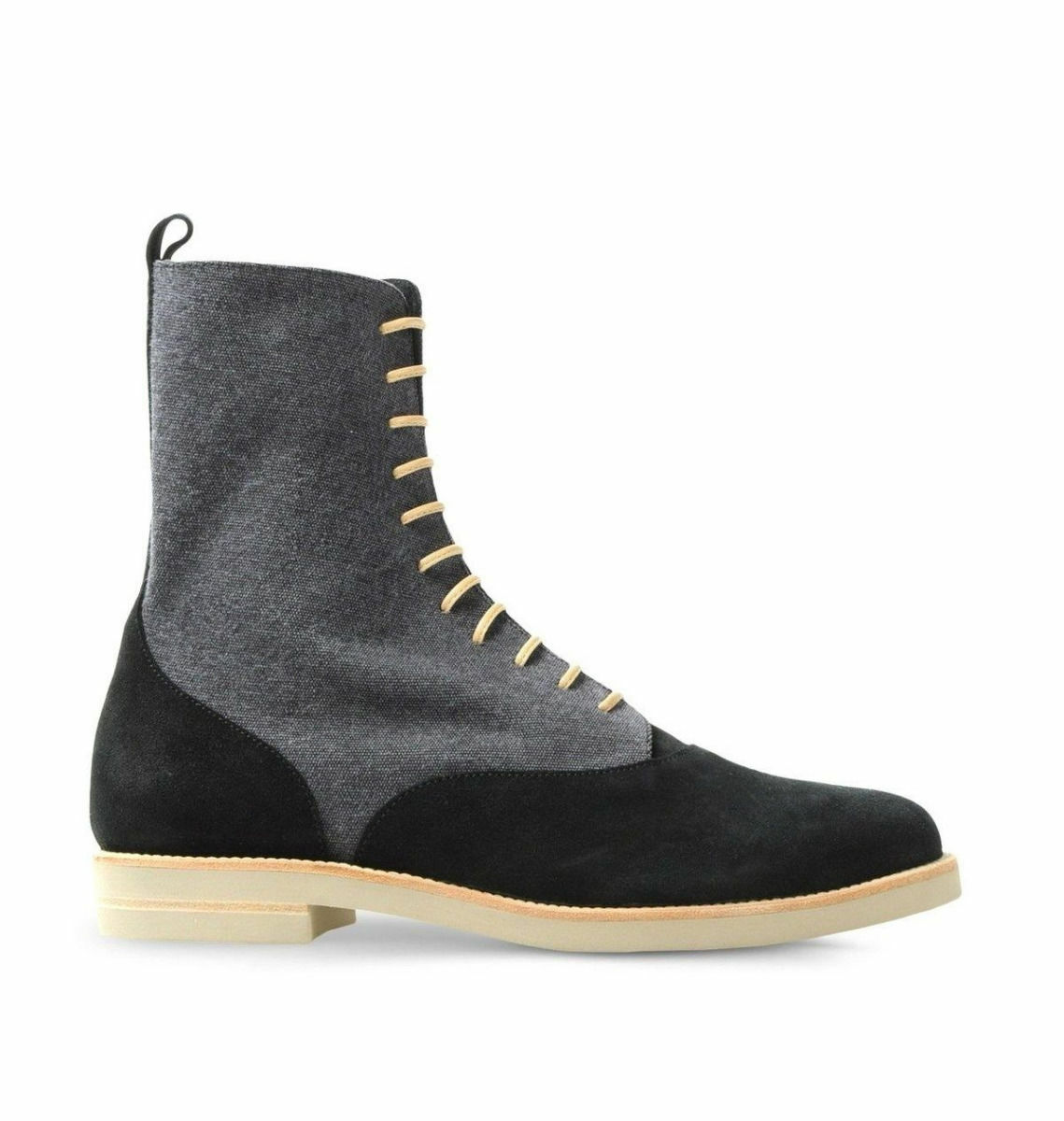MM6 Maison Martin Margiela Women’s Suede-Panel Flat Boots US 6 EU 36