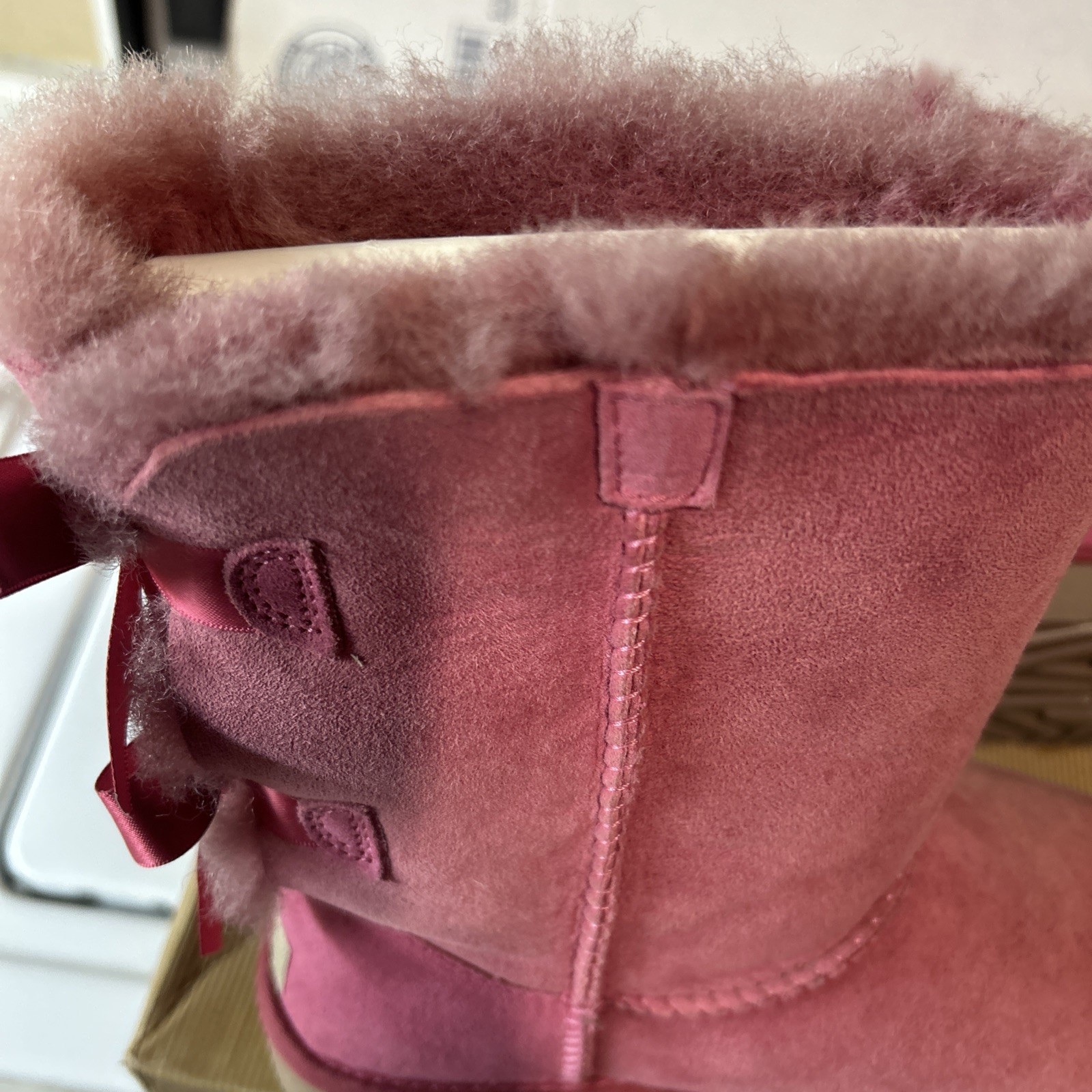 Ugg Australia Bailey Bow Sheepskin Boots Women’s Size US 7 (1002954) DDR