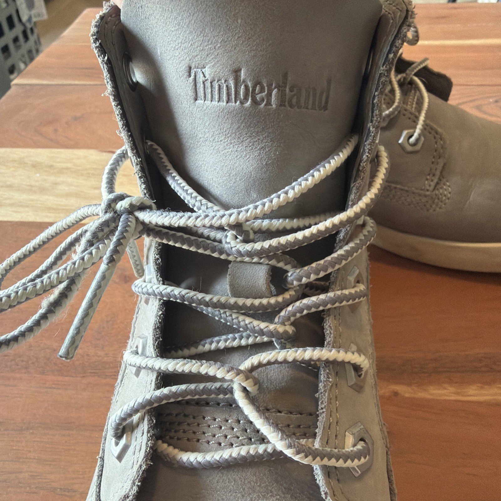 Timberland Dausette Gray Nubuck High Sneaker Boot Ortholite A1H26 Size 7 Women