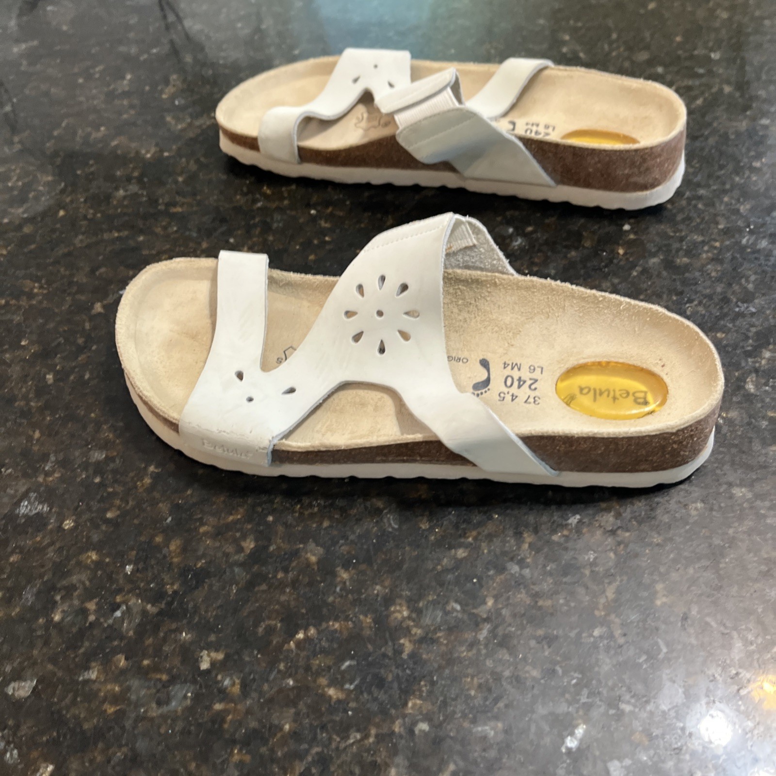 Betula Birkenstock Bone Slide Sandals Made in Germany Women’s Size 37
