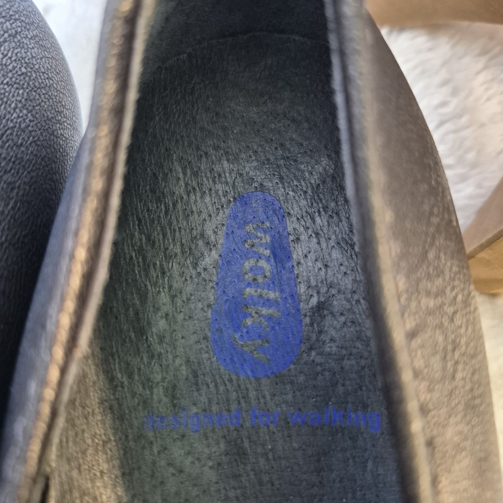 Wolky Valentine Ballet Flats Slip-on Shoes Hidden Wedge Metallic Grey Sz 10.5