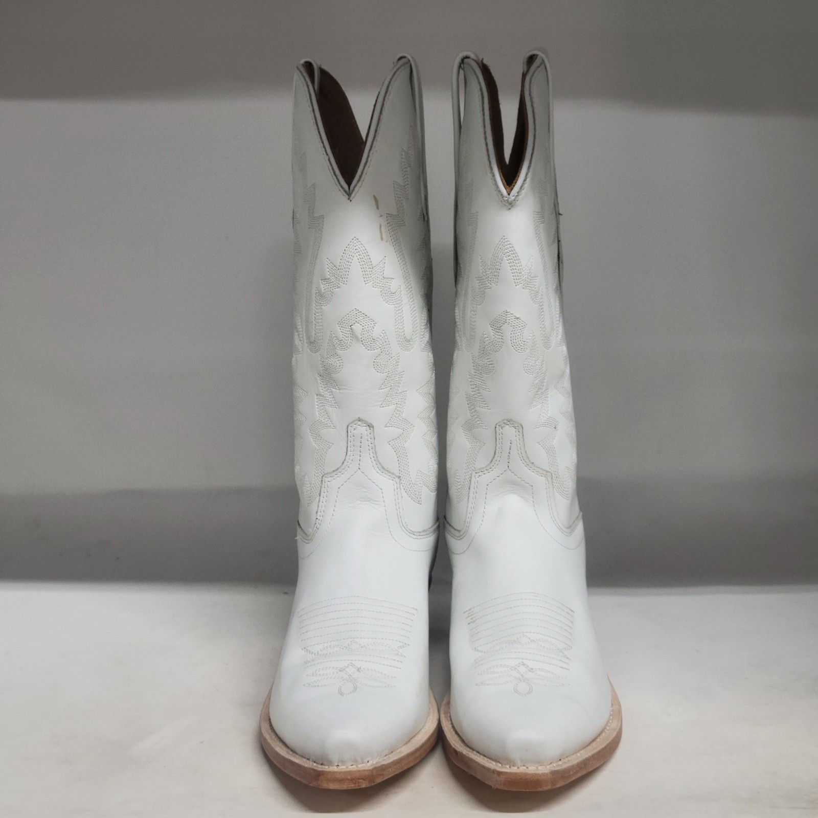 Old West 12″ Western Boot White Womens Size 6B