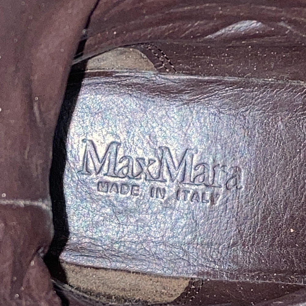 Max Mara leather long boots, size 36, brown. Women USED