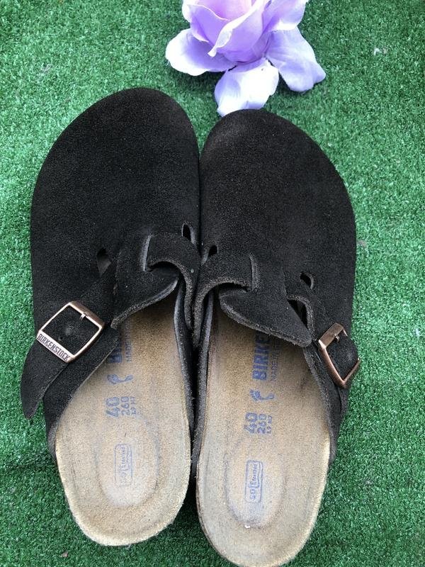 Women Birkenstock Boston Brown Suede 40