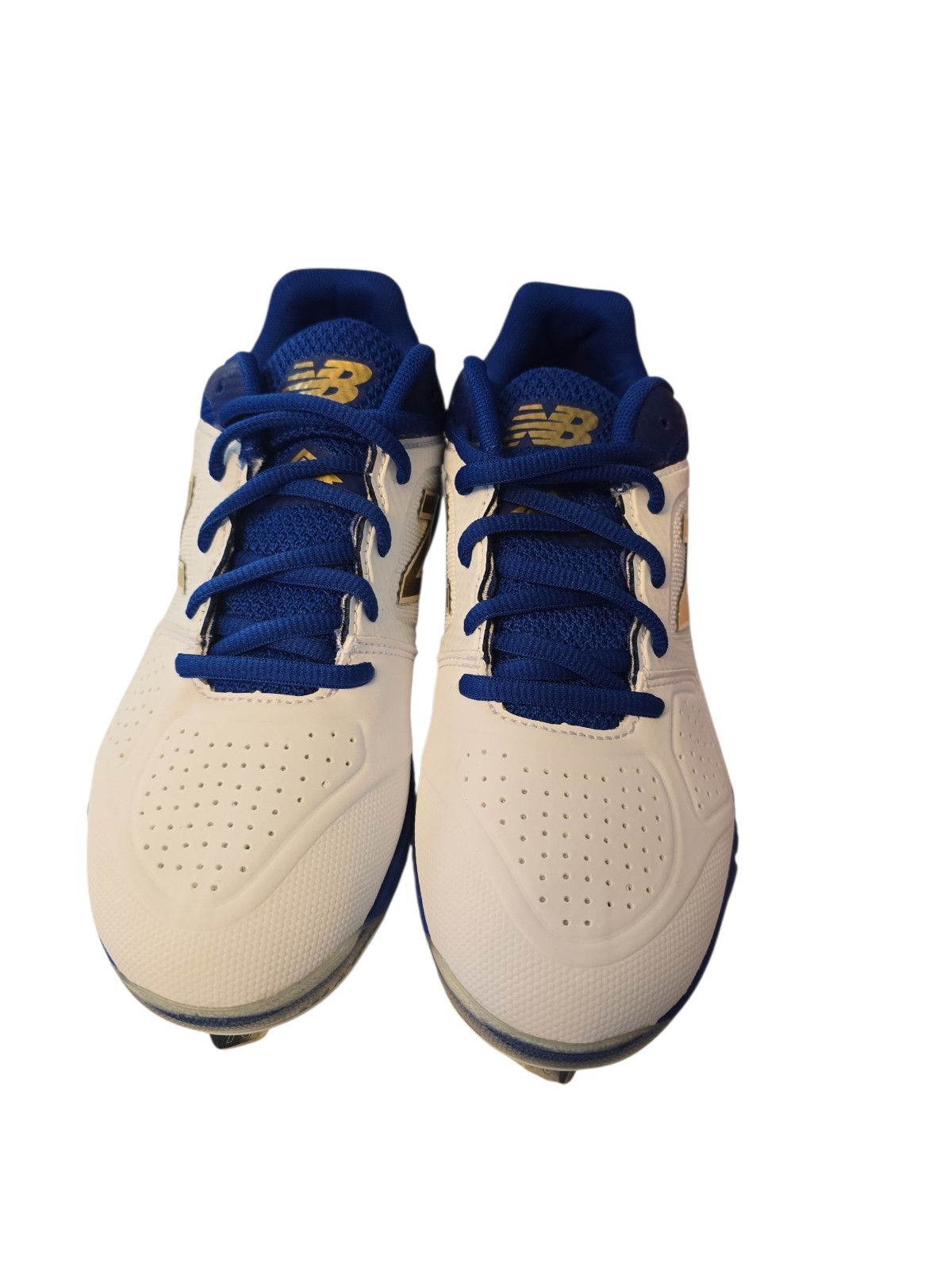 New Balance Womens 5 Royal Blue White Softball Cleat Sport Althetic SMVELOB1 NEW