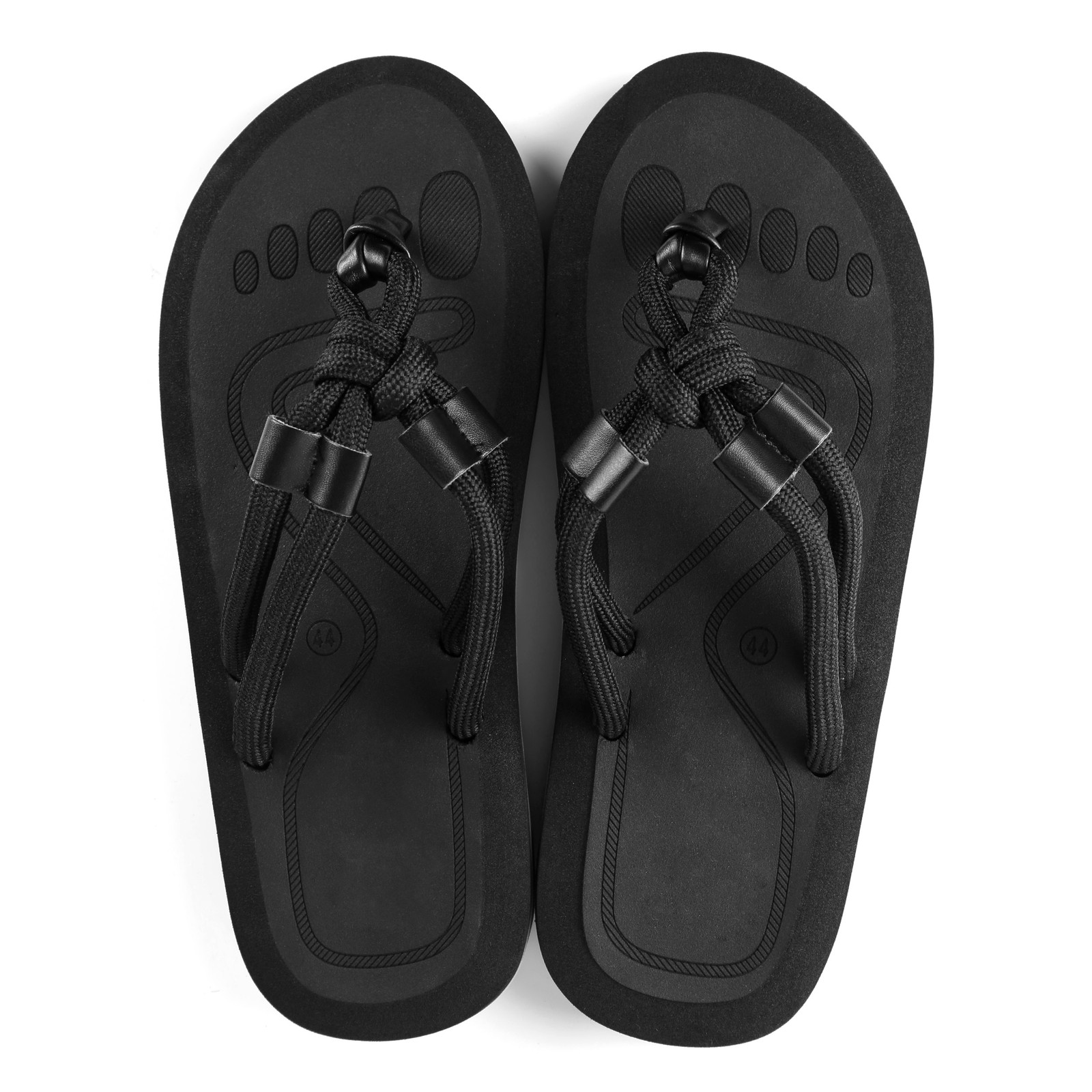 Unisex Knot Sandals Flip Flops Soft Weave Thong Cushioned Insole