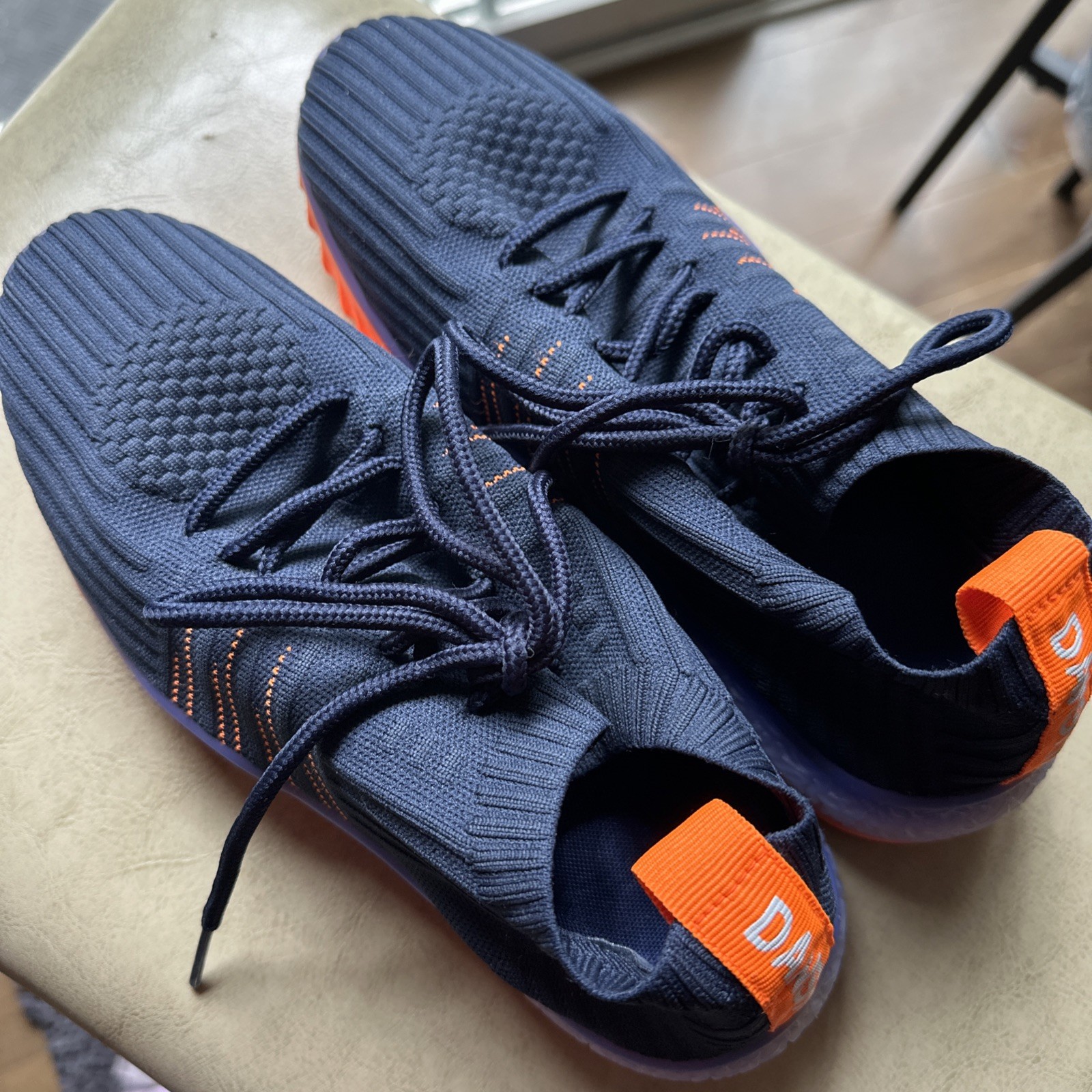 Danskin Women’s ‘Positive’ Navy Knit Sneakers Size 7