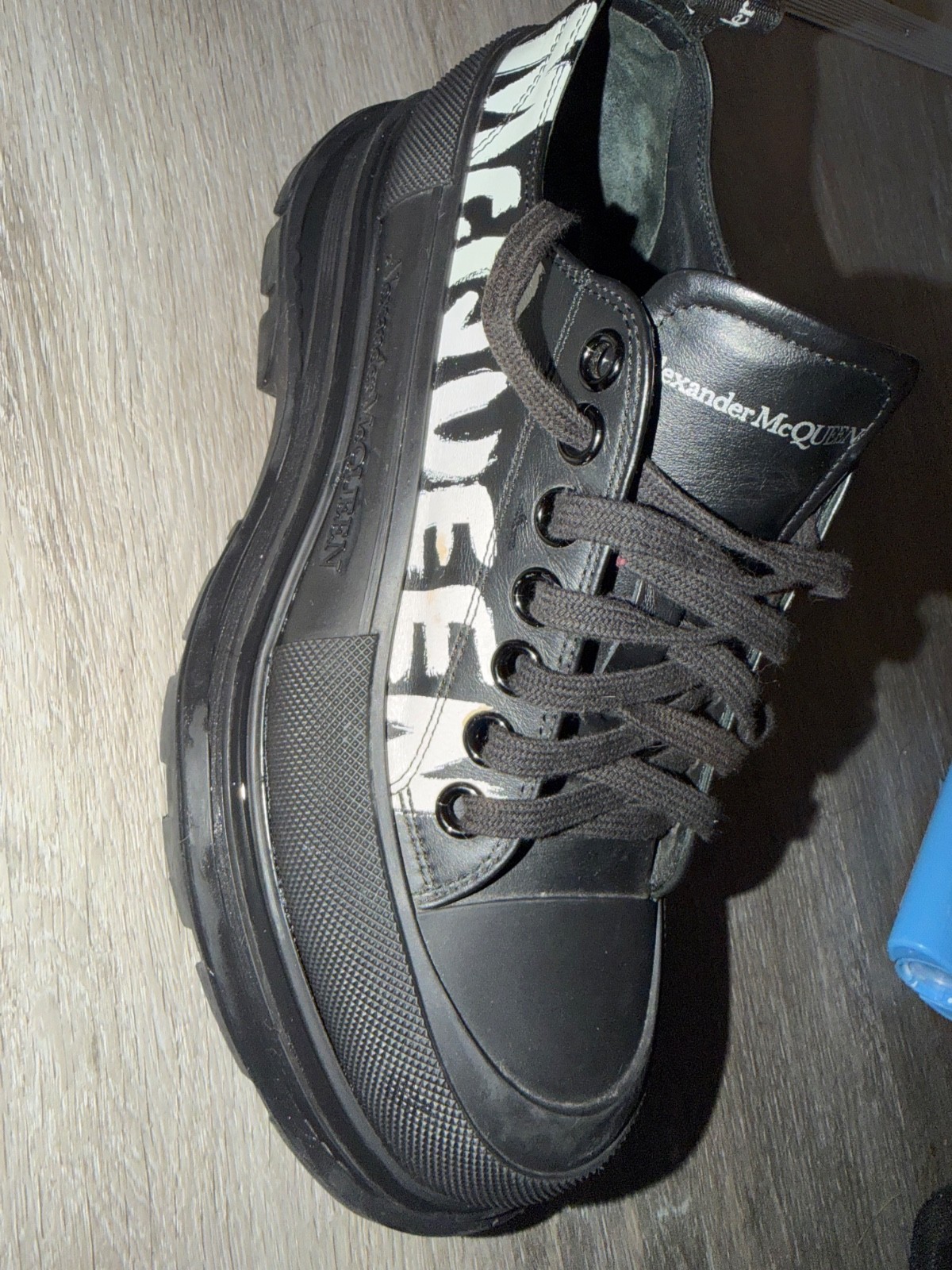 alexander mcqueen shoes black and white size 40