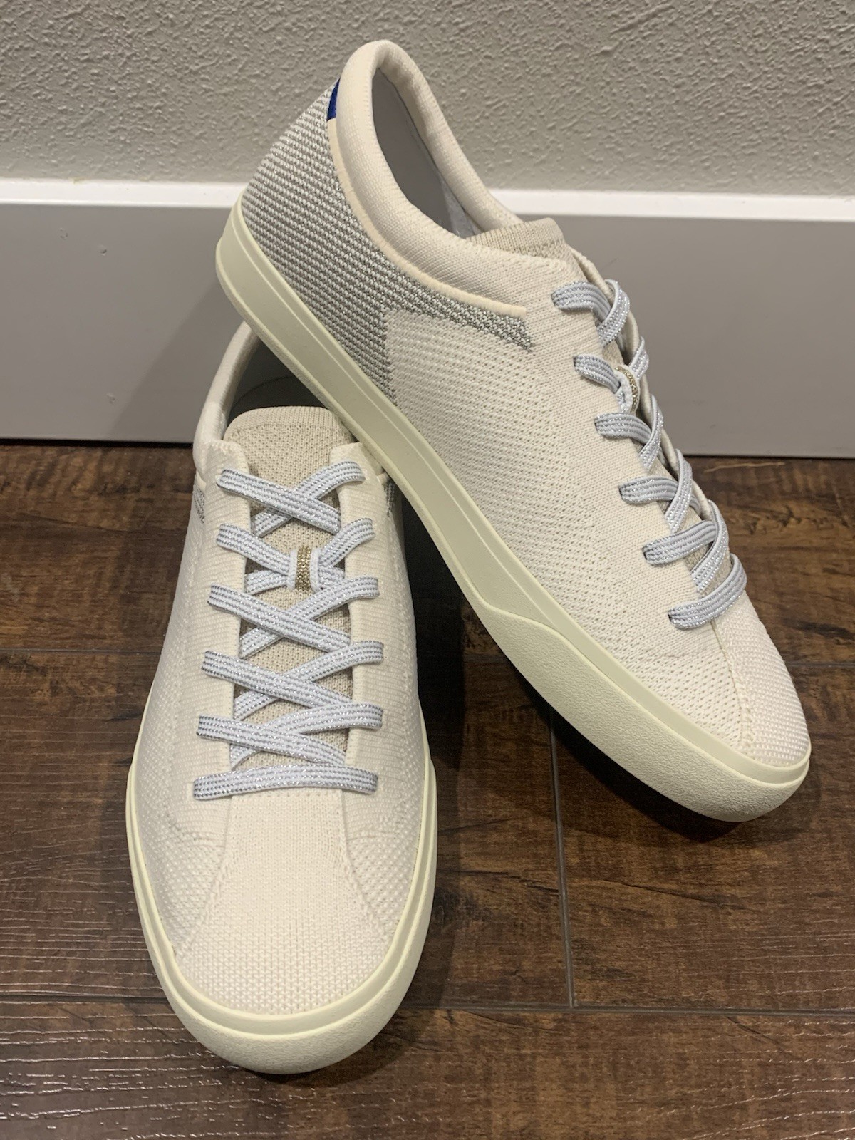 Rothy’s The Lace Up Sneaker Womens Size 8.5 Diamond Twill NEW