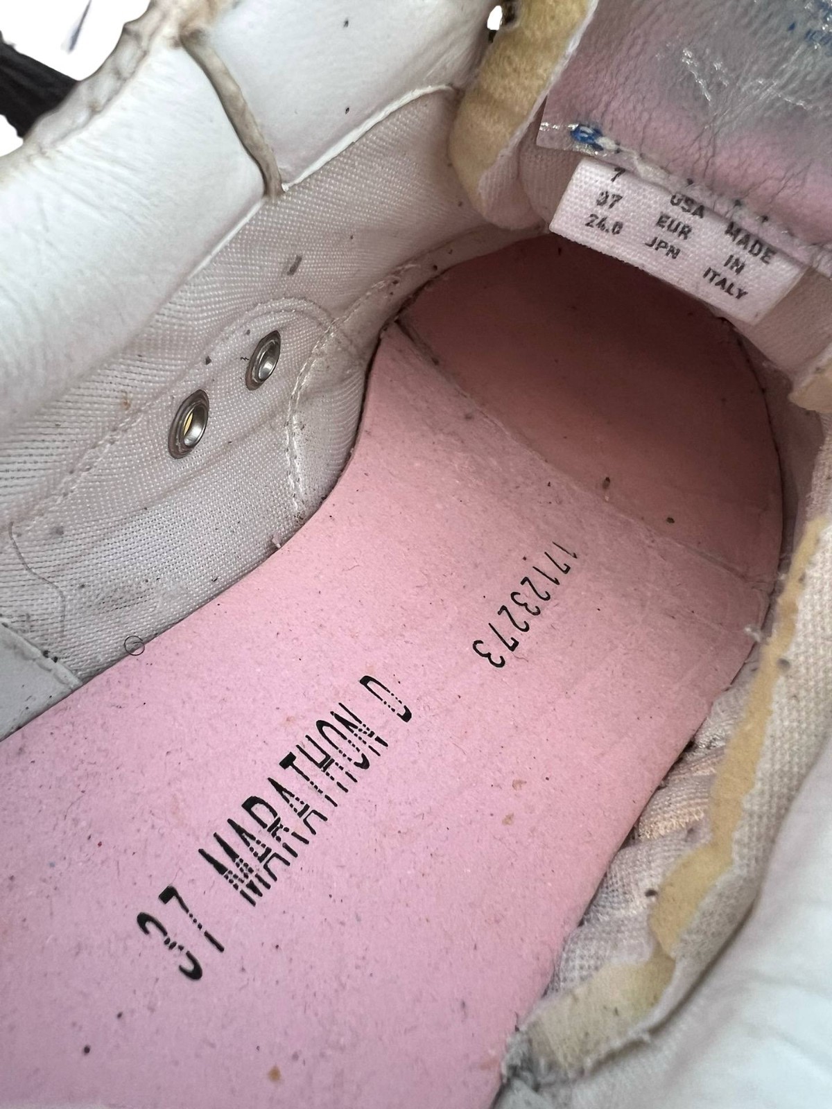 Golden Goose Marathon R Silver Metallic Sneakers EU 37 US 7 Made in Italy