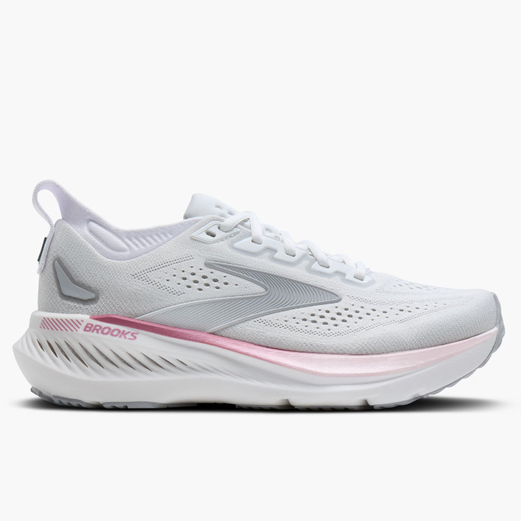 New w/ Brooks Glycerin GTS 23 Women’s Running Shoes White Harbor Mist Metallic