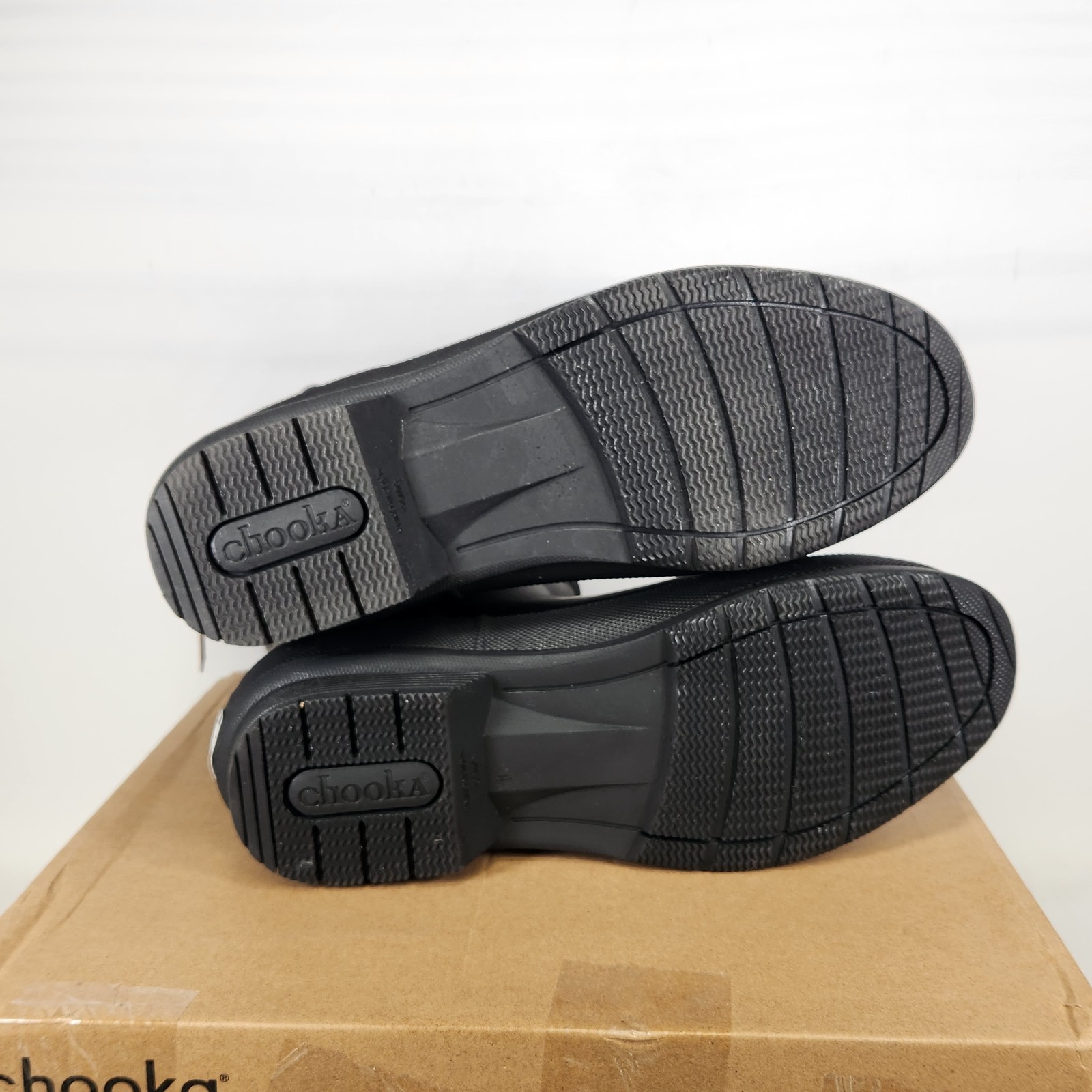 Size 9 – Chooka Double Buckle Classic Mid Rain Boot – Black – Womens