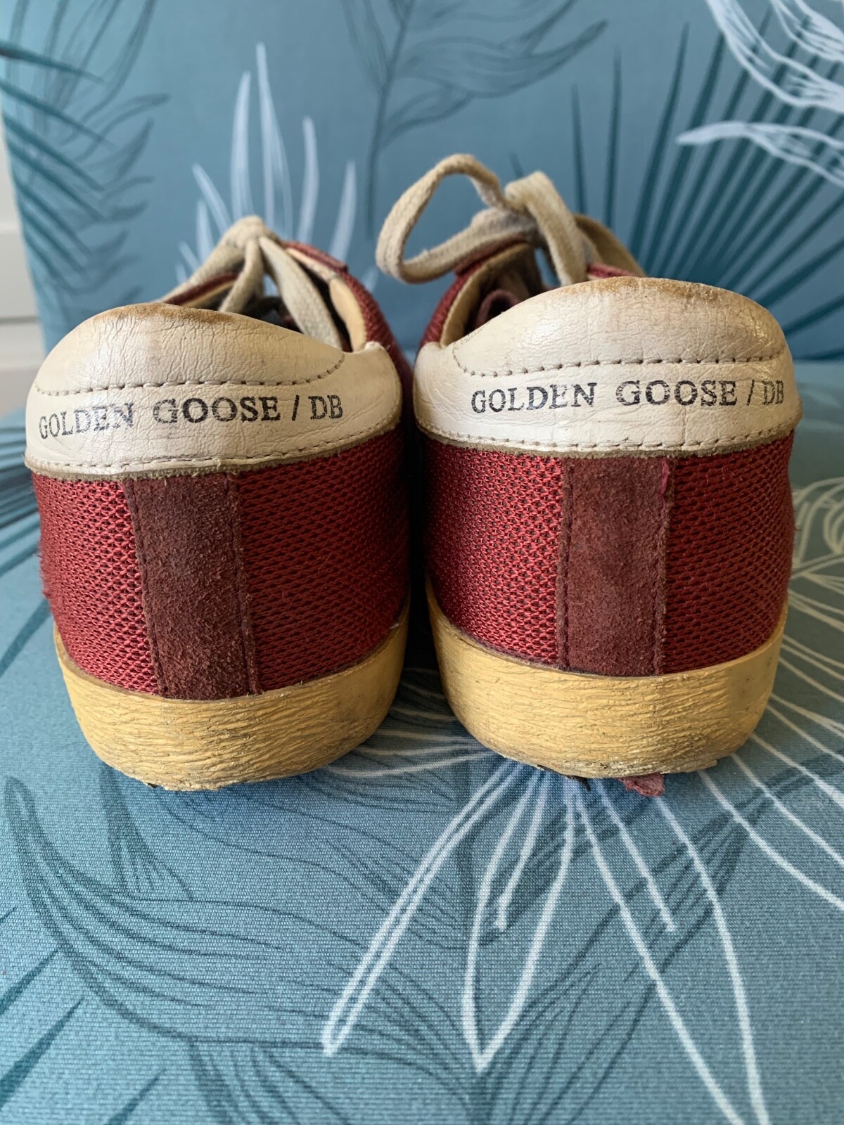 Golden Goose Superstar Red White SNEAKERS GYM SHOES women’s sz 36 5.5 6 WORN