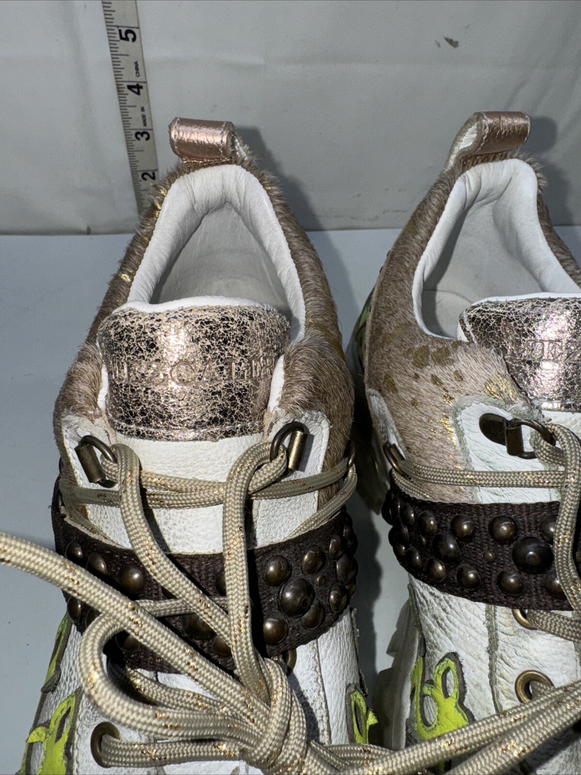 MEZCALERO Women’s Handmade Mexican Fashion Sneaker Dudi Green Diva (Size 10)