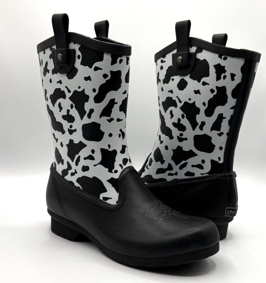CHOOKA Betsie Mid Rain Boots Women’s Size 6 Western Cowboy Waterproof Shoe