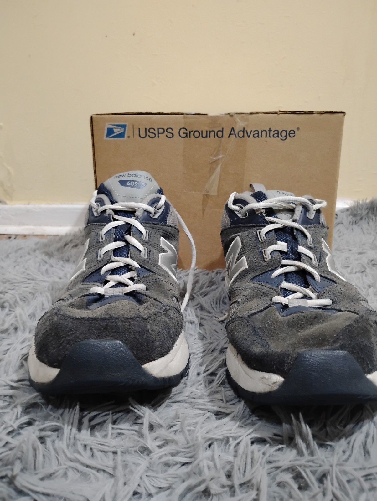 New Balance 609 Mens Size 13 Grey Casual Shoes Sneakers Walking MX609V2N