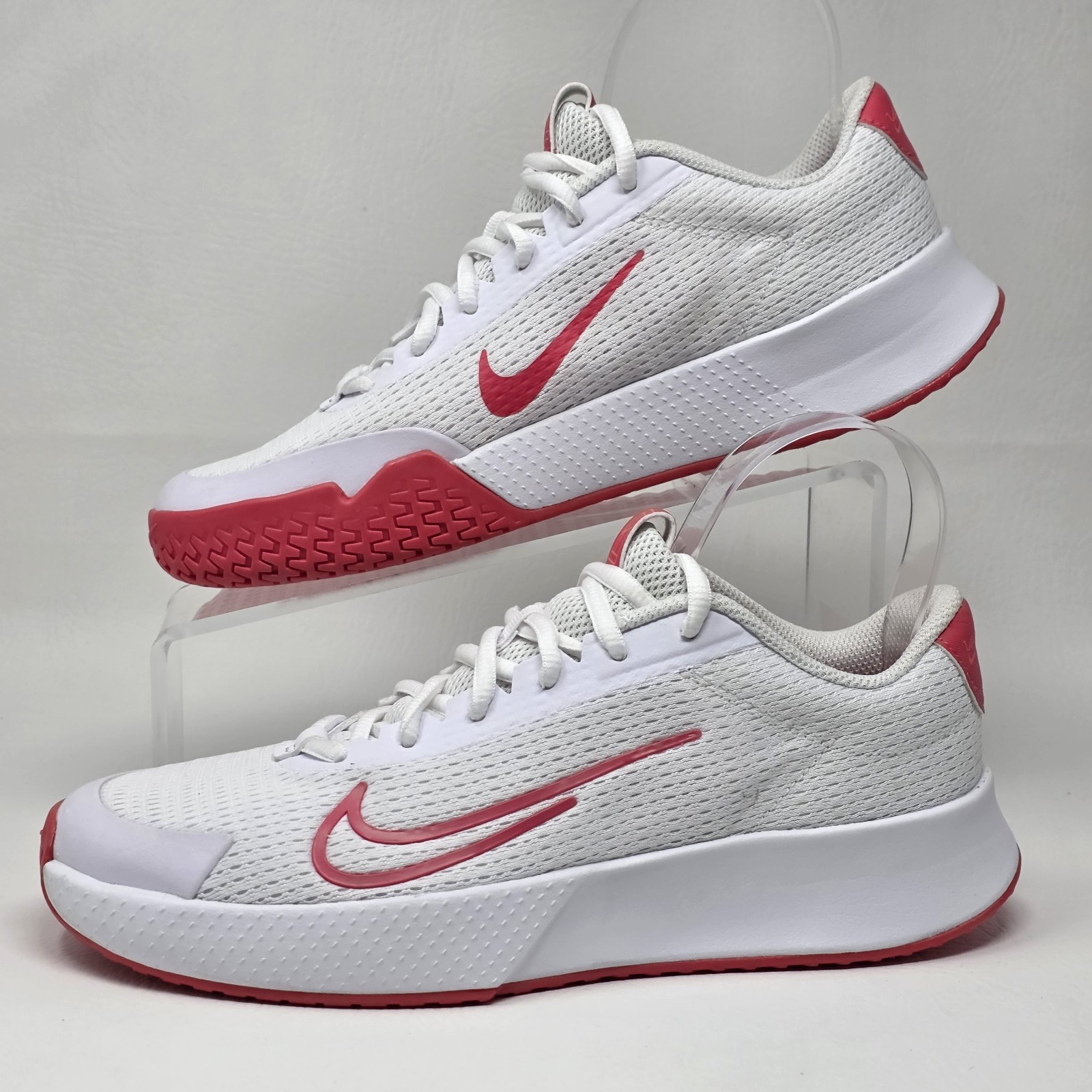 Nike Court Vapor Lite 2 HC Tennis Shoes White/ PinkWomen’s Size 8 DV2019-108 New