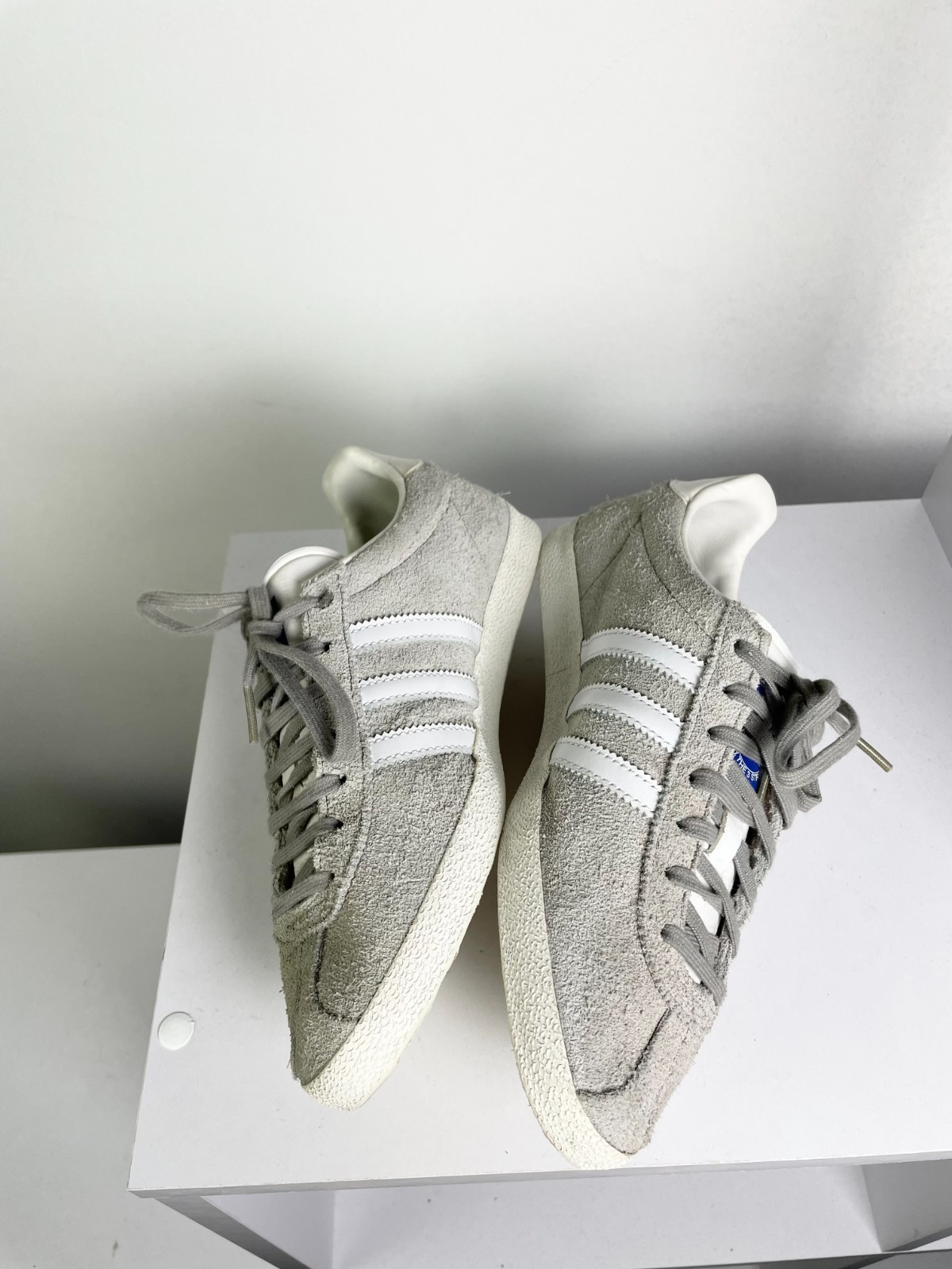 Adidas Gazelle ( Size us 5,5 eu 38 ) Grey Suede OG Outdoor Samba Sneakers Shoes