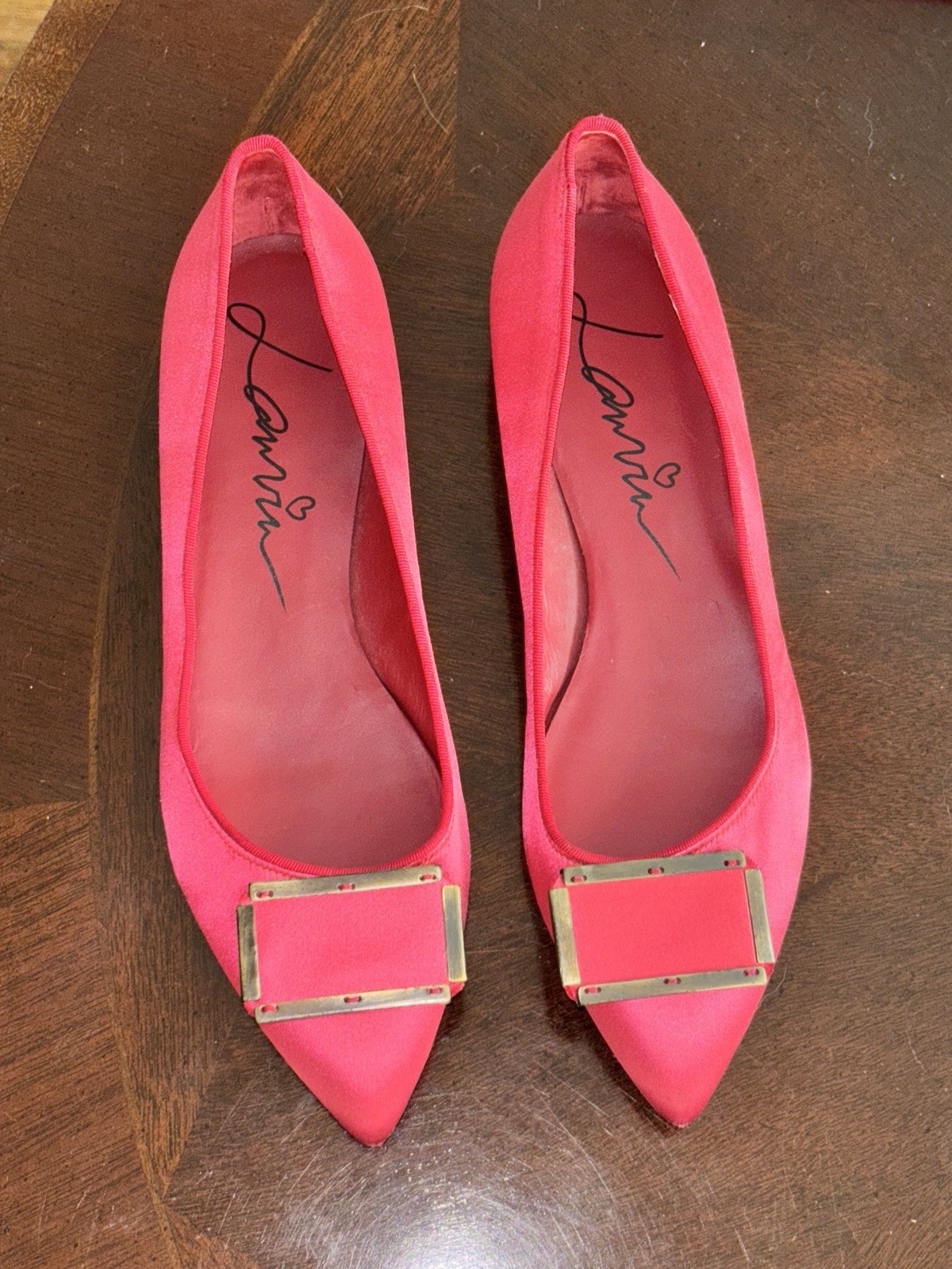 Lanvin Silk Satin Pointed Flats Women’s New Never Worn Size 38