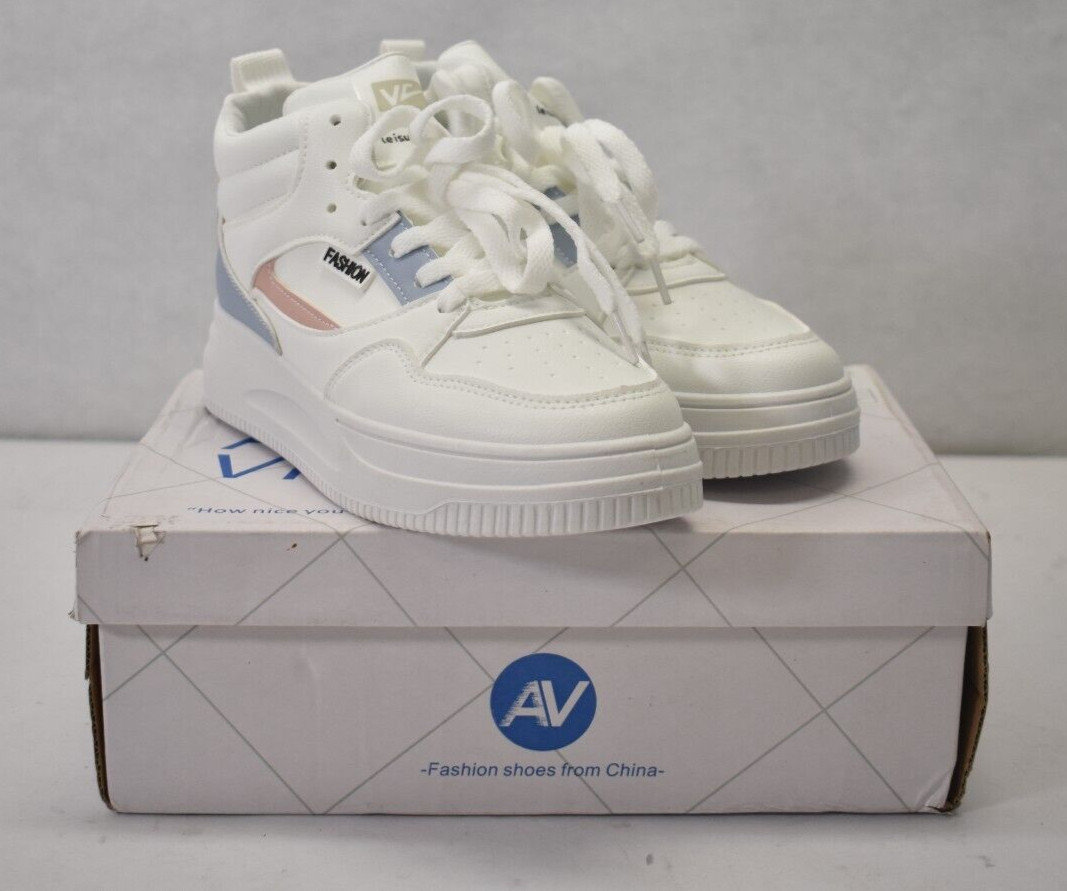 Alan Vincent Lace Up Front Shoes Sneakers Vintage Style Leisure Sports Size 6.5