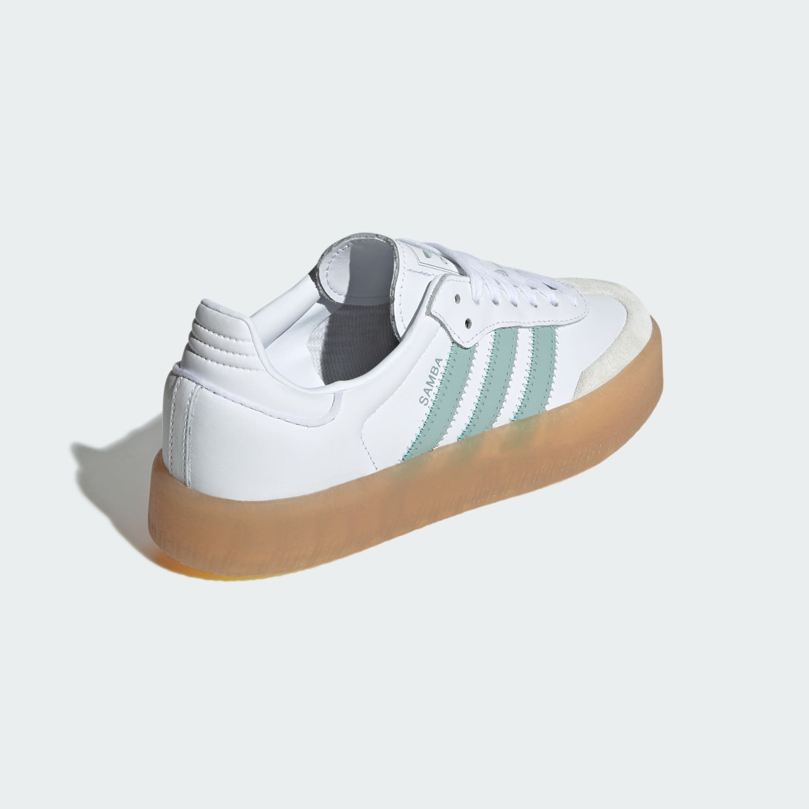 adidas Originals Sambae W White Wonder Blue Gum Women Casual Shoes JP5609
