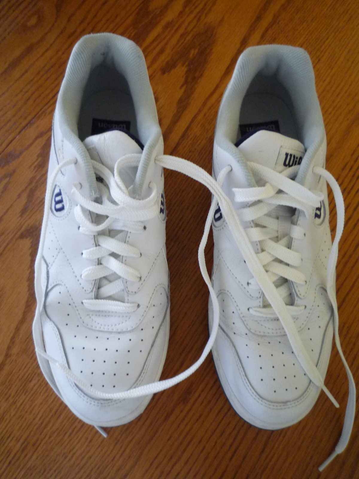 Vintage Wilson Women’s Classic White Leather Tennis Shoes Sneakers Size 9 S2750