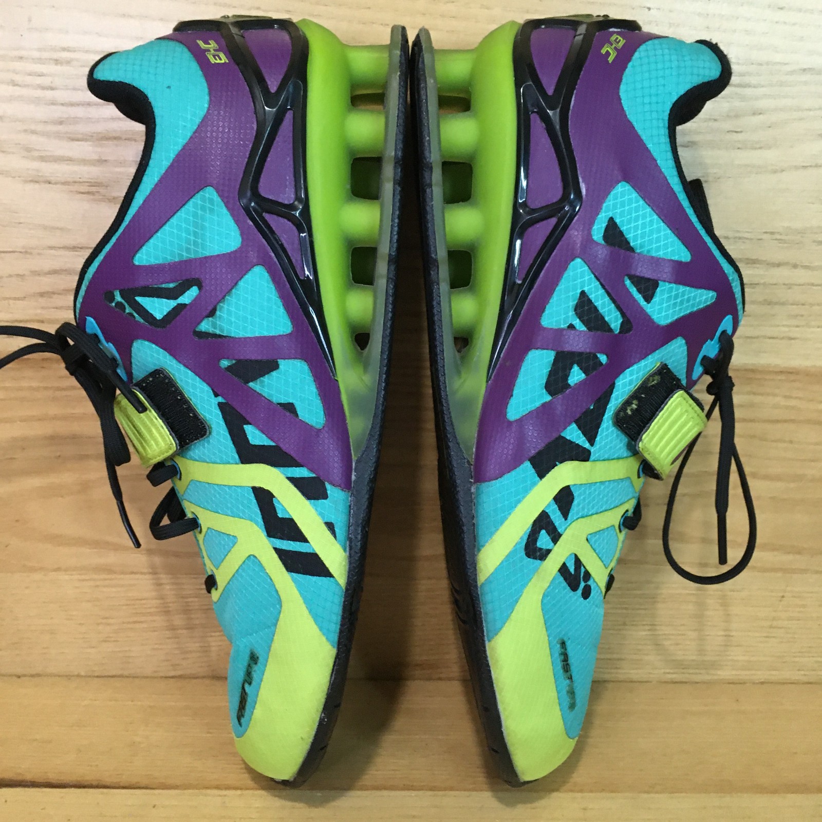 Inov-8 Fastlift 315 Shoes Women’s Sz 10.5 Weightlifting Training Gym Blue Yellow