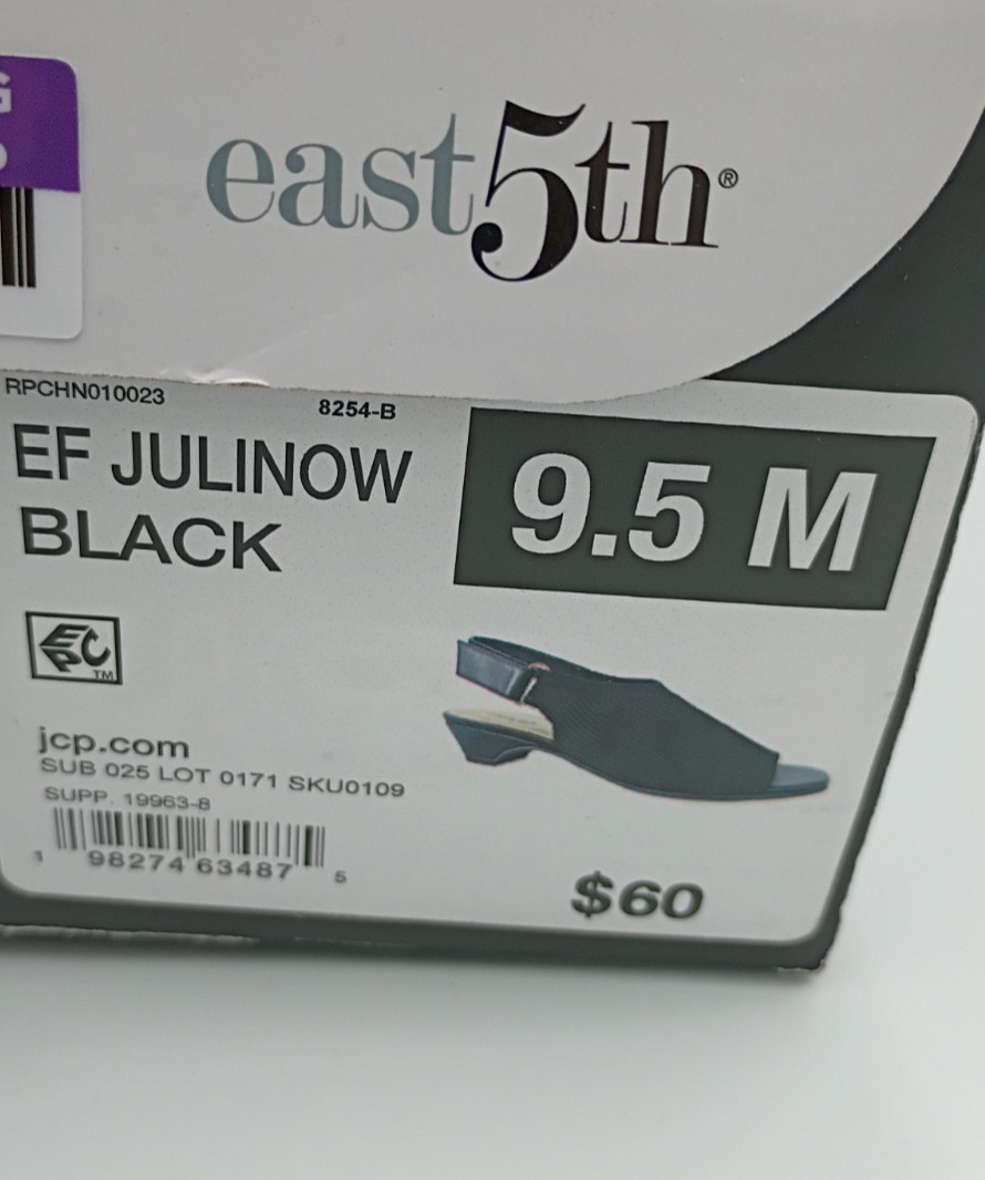 East 5th Julinow Round Closed Toe Block Heel Pumps Womens Size 9.5 M NEW w/ box